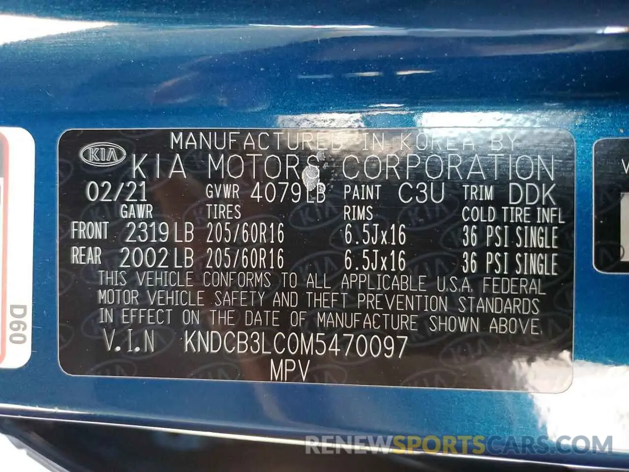 15 Photograph of a damaged car KNDCB3LC0M5470097 KIA NIRO 2021