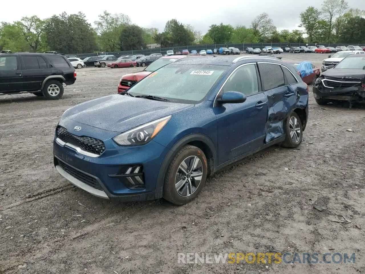 1 Photograph of a damaged car KNDCB3LC1M5475745 KIA NIRO 2021