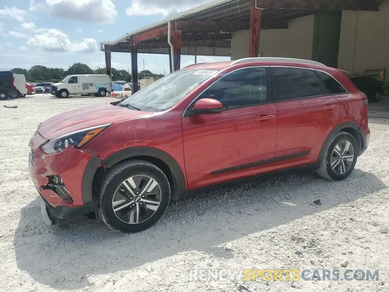 1 Photograph of a damaged car KNDCB3LC7M5469142 KIA NIRO 2021