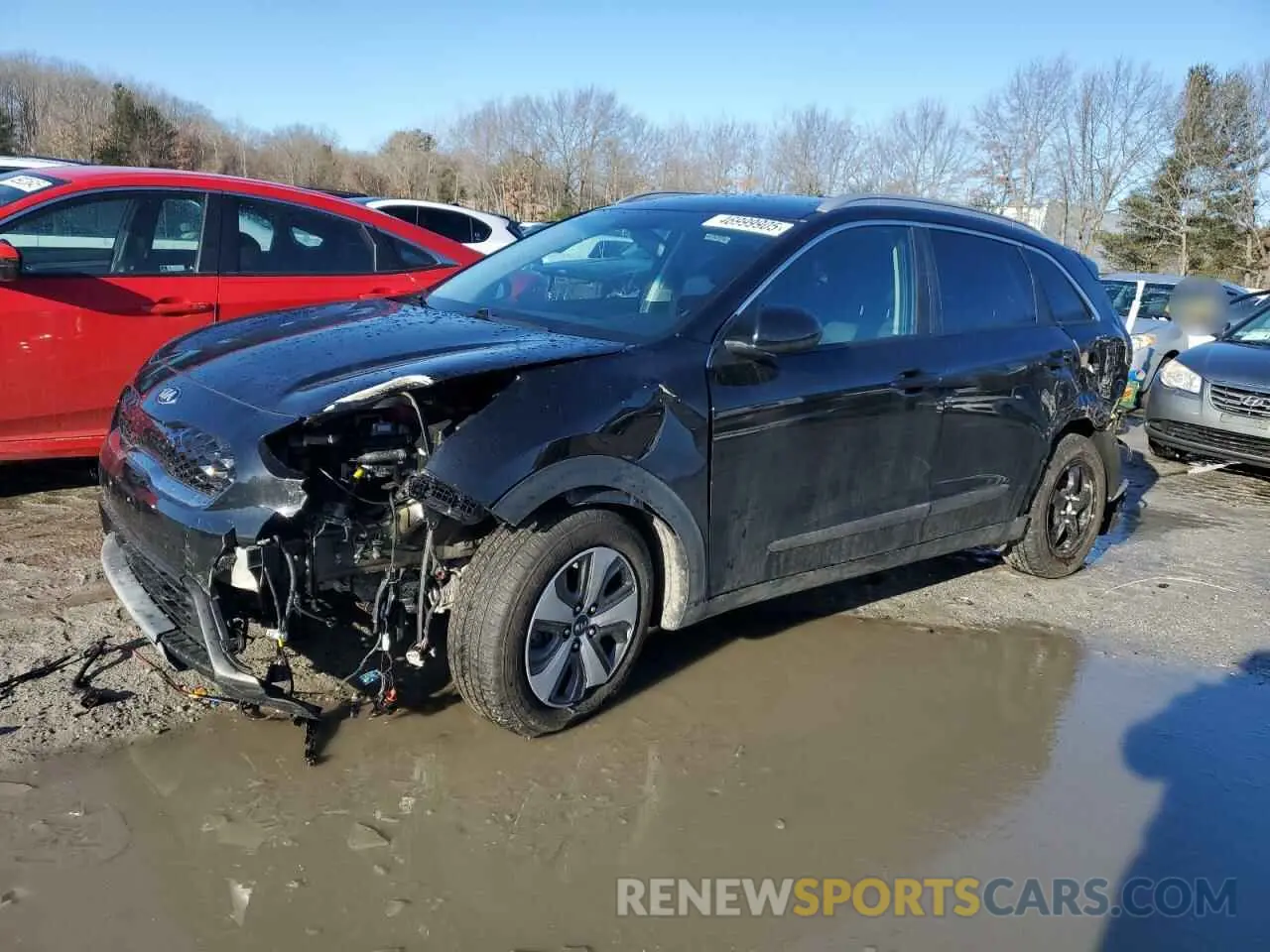 1 Photograph of a damaged car KNDCB3LCXM5488266 KIA NIRO 2021