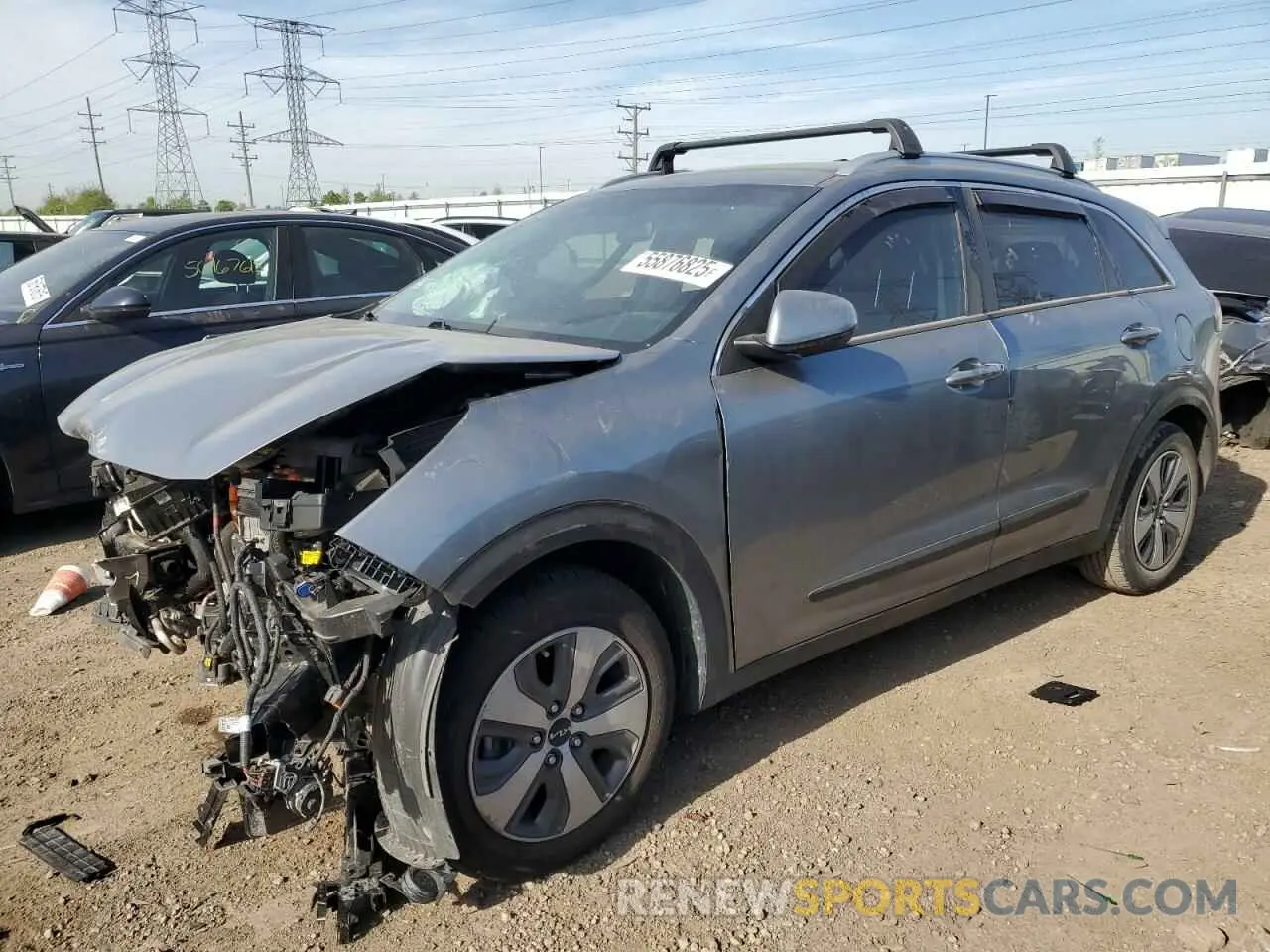 1 Photograph of a damaged car KNDCB3LC0N5515363 KIA NIRO 2022