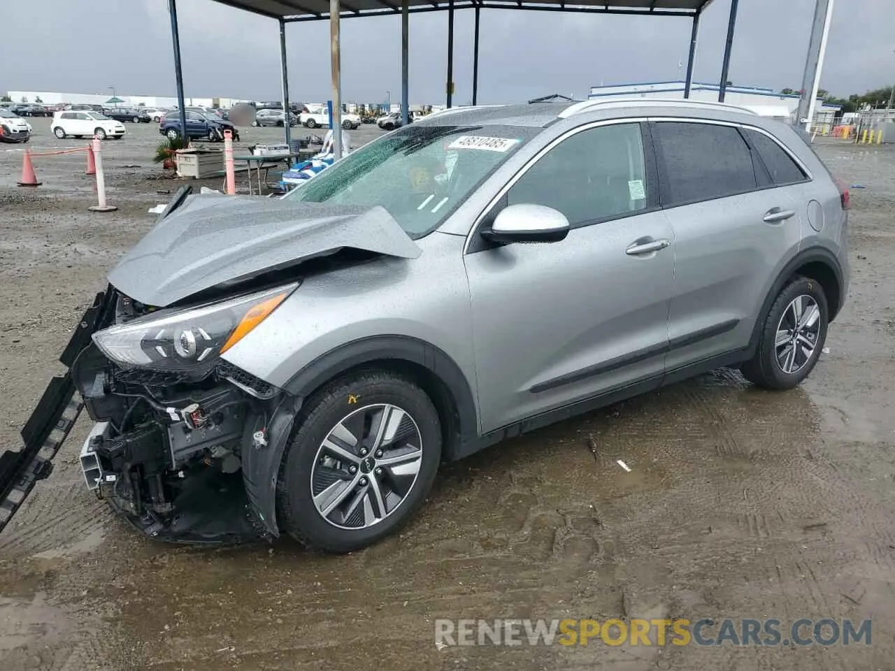 1 Photograph of a damaged car KNDCB3LC1N5541356 KIA NIRO 2022