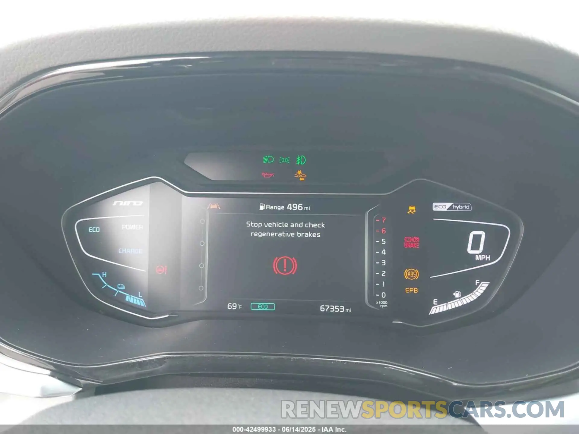 7 Photograph of a damaged car KNDCE3LC3N5489848 KIA NIRO 2022