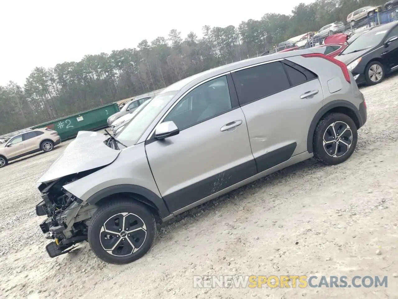 1 Photograph of a damaged car KNDCP3LE0P5065591 KIA NIRO 2023