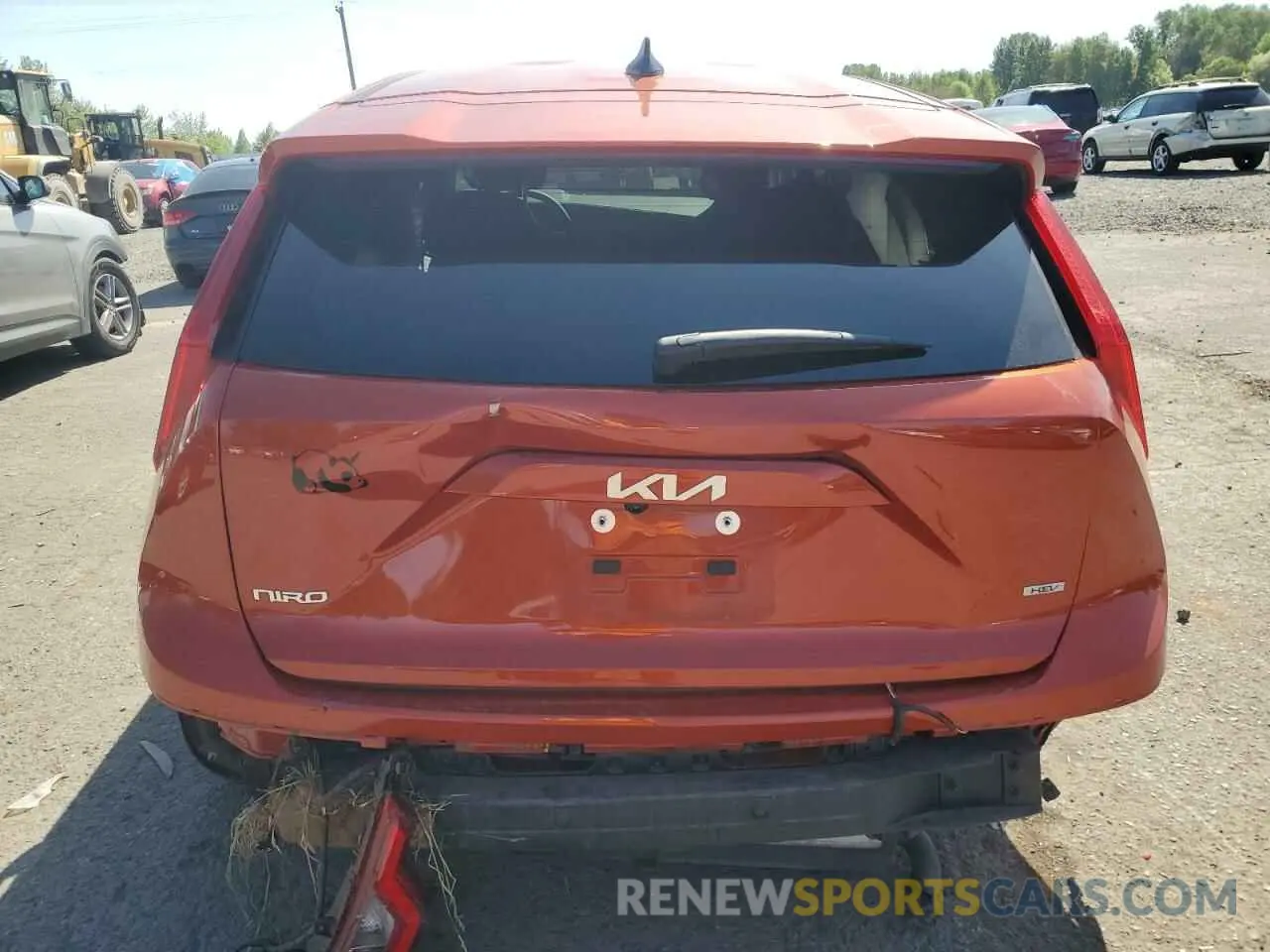 6 Photograph of a damaged car KNDCP3LE7P5117766 KIA NIRO 2023