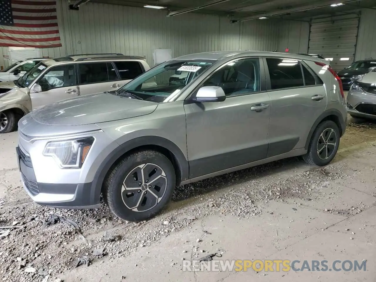 1 Photograph of a damaged car KNDCP3LE8P5065192 KIA NIRO 2023