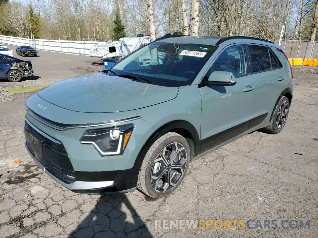 1 Photograph of a damaged car KNDCR3LE1P5070759 KIA NIRO 2023