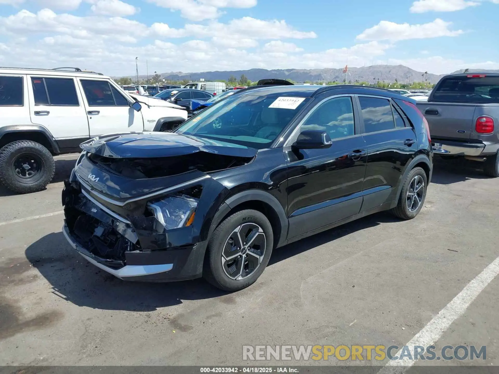 2 Photograph of a damaged car KNDCR3LE1P5100018 KIA NIRO 2023