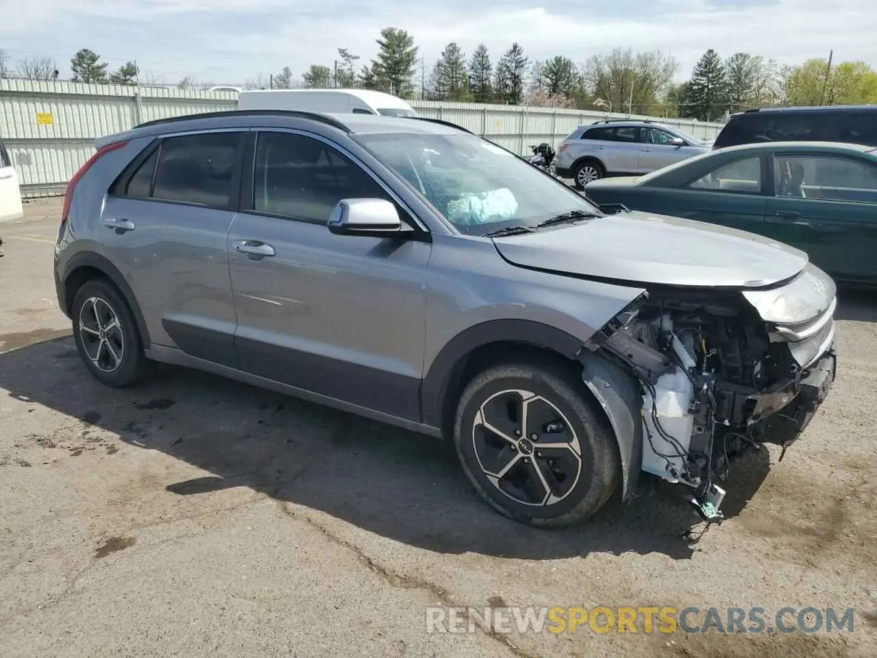 4 Photograph of a damaged car KNDCR3LE2P5049144 KIA NIRO 2023