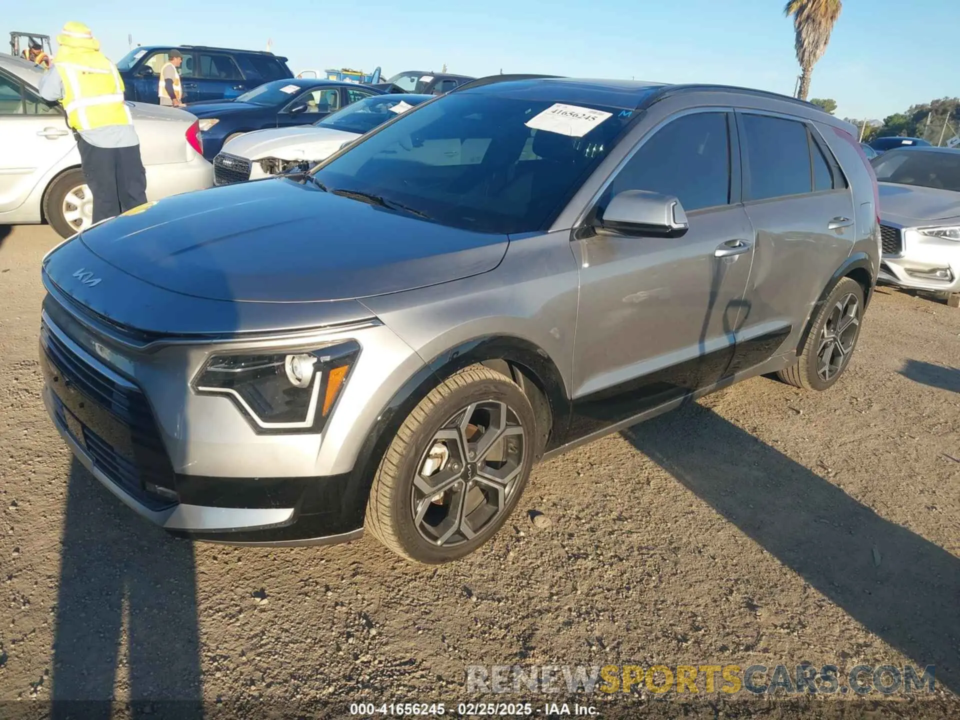 2 Photograph of a damaged car KNDCR3LE3P5093377 KIA NIRO 2023