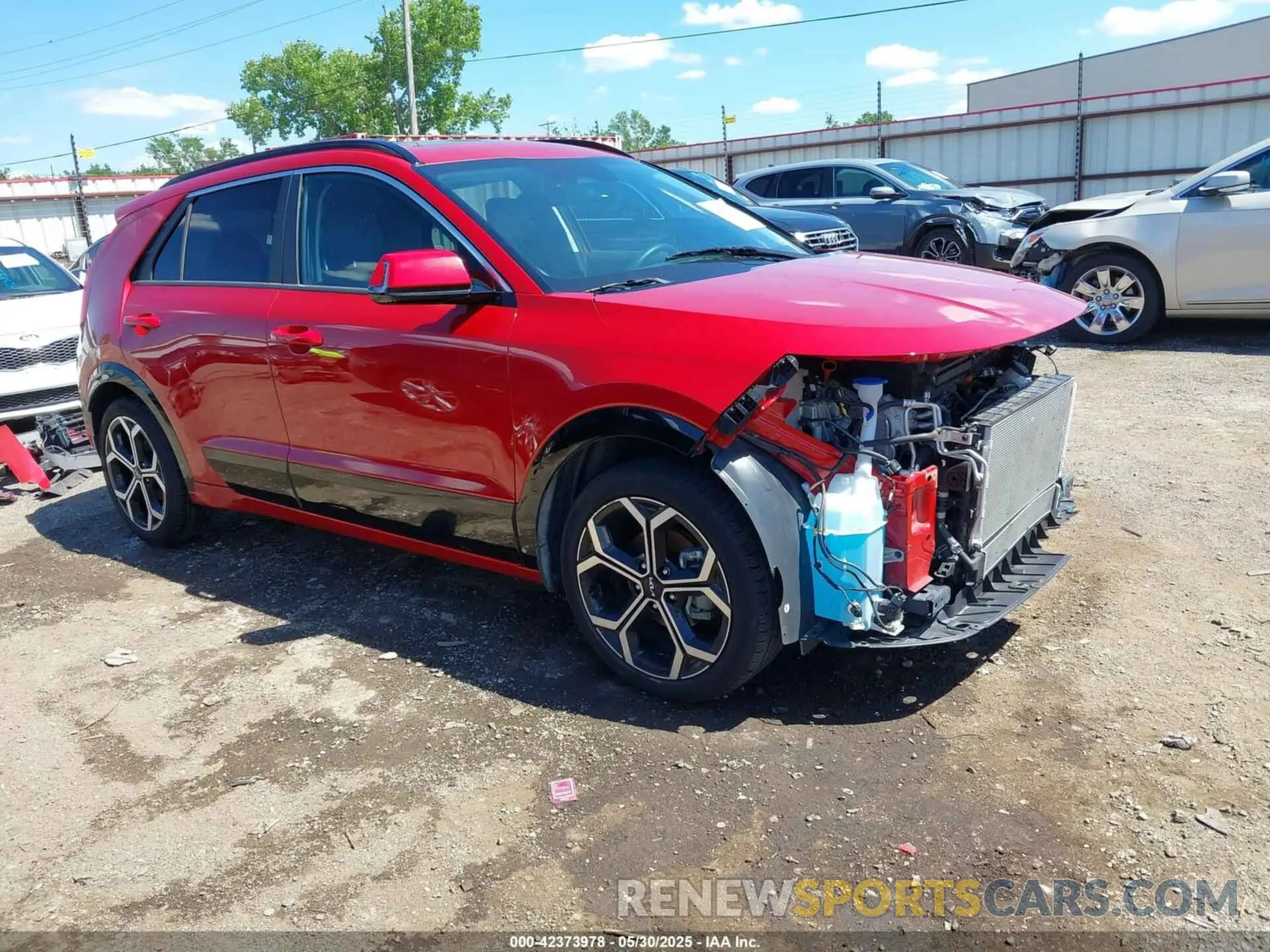 1 Photograph of a damaged car KNDCR3LE5P5100278 KIA NIRO 2023