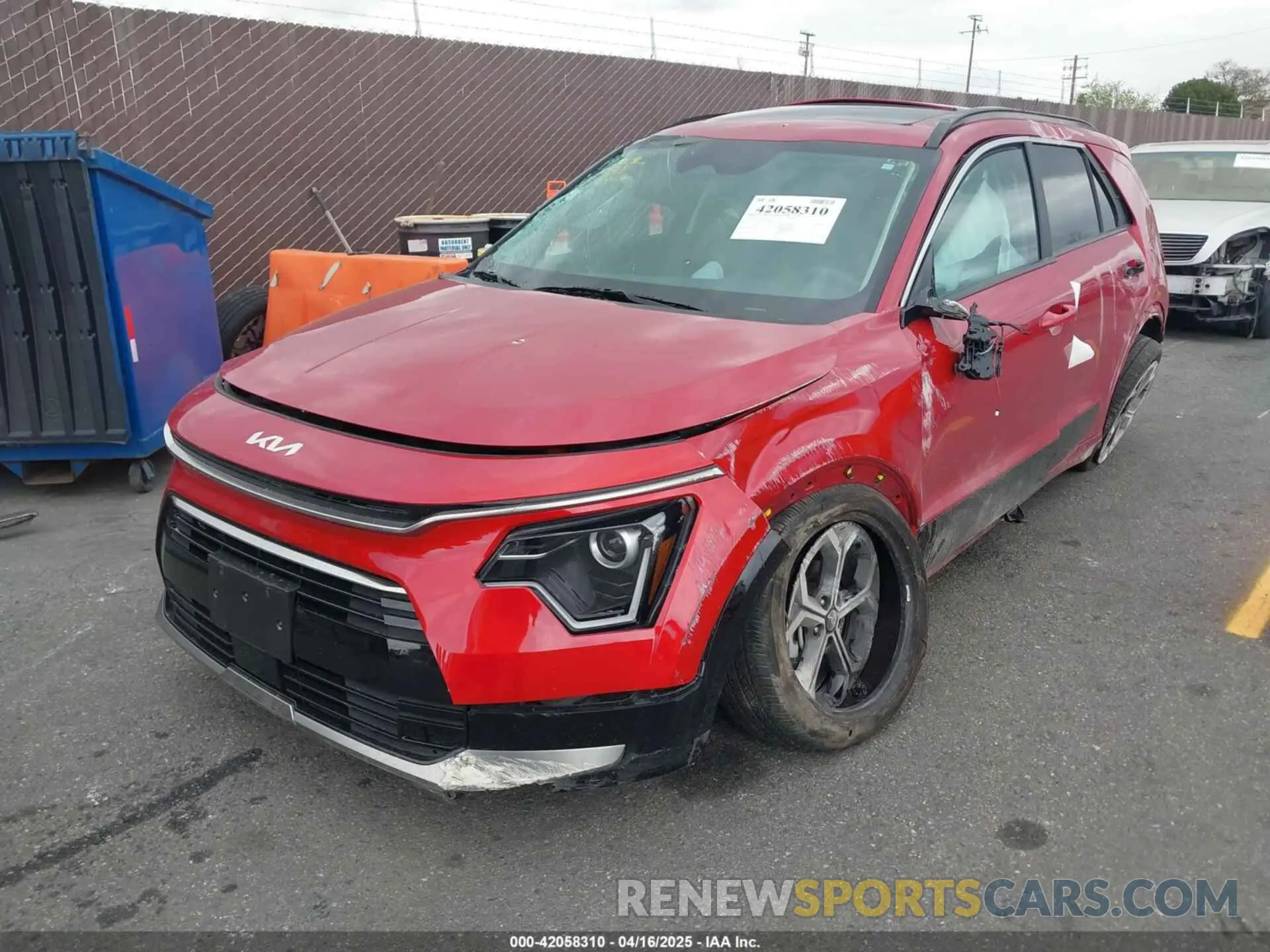 2 Photograph of a damaged car KNDCR3LE5P5110115 KIA NIRO 2023