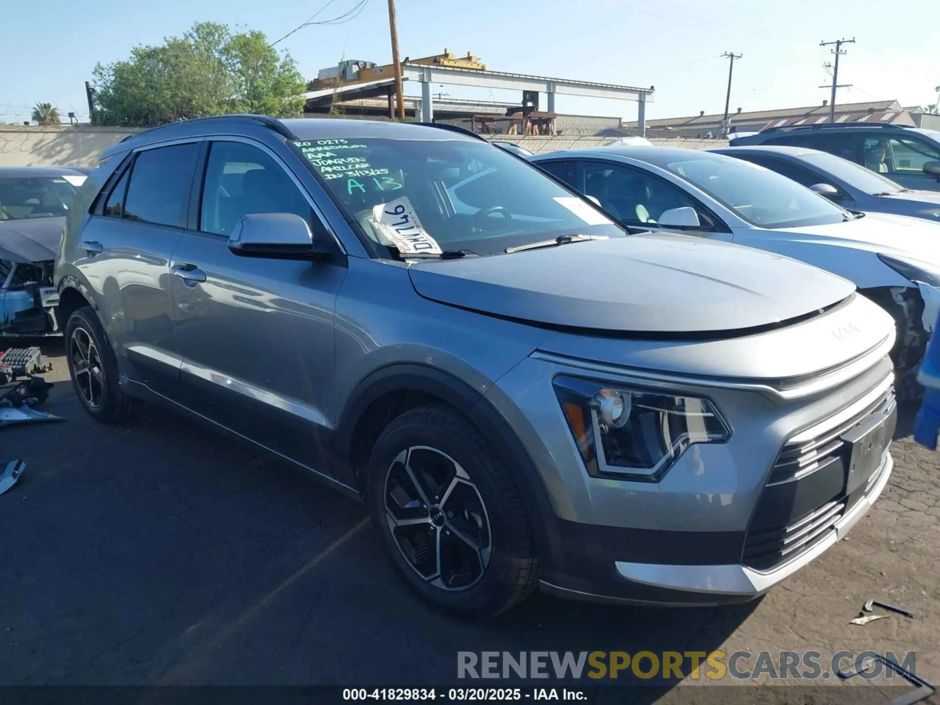 1 Photograph of a damaged car KNDCR3LE6P5051446 KIA NIRO 2023