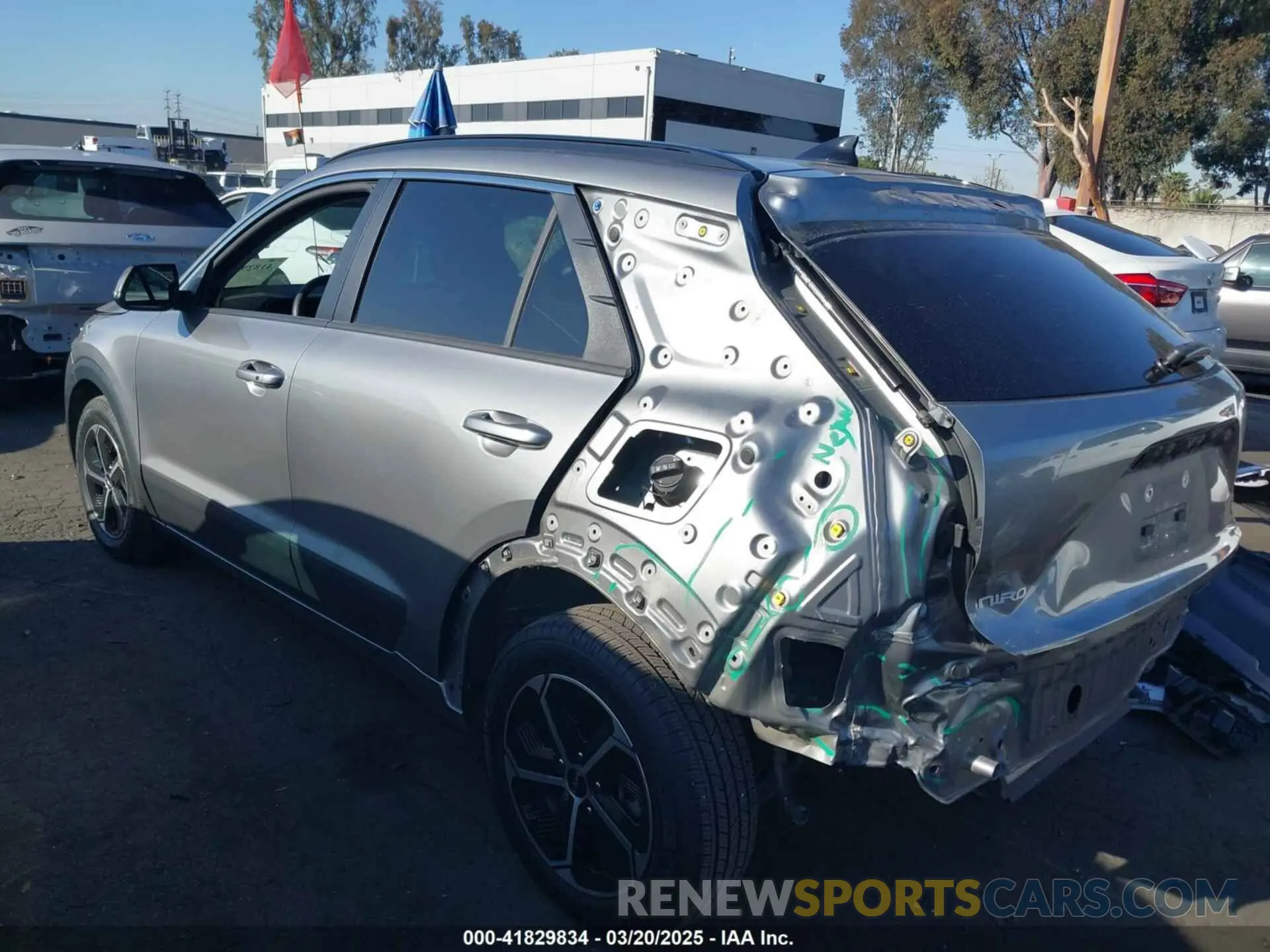 3 Photograph of a damaged car KNDCR3LE6P5051446 KIA NIRO 2023
