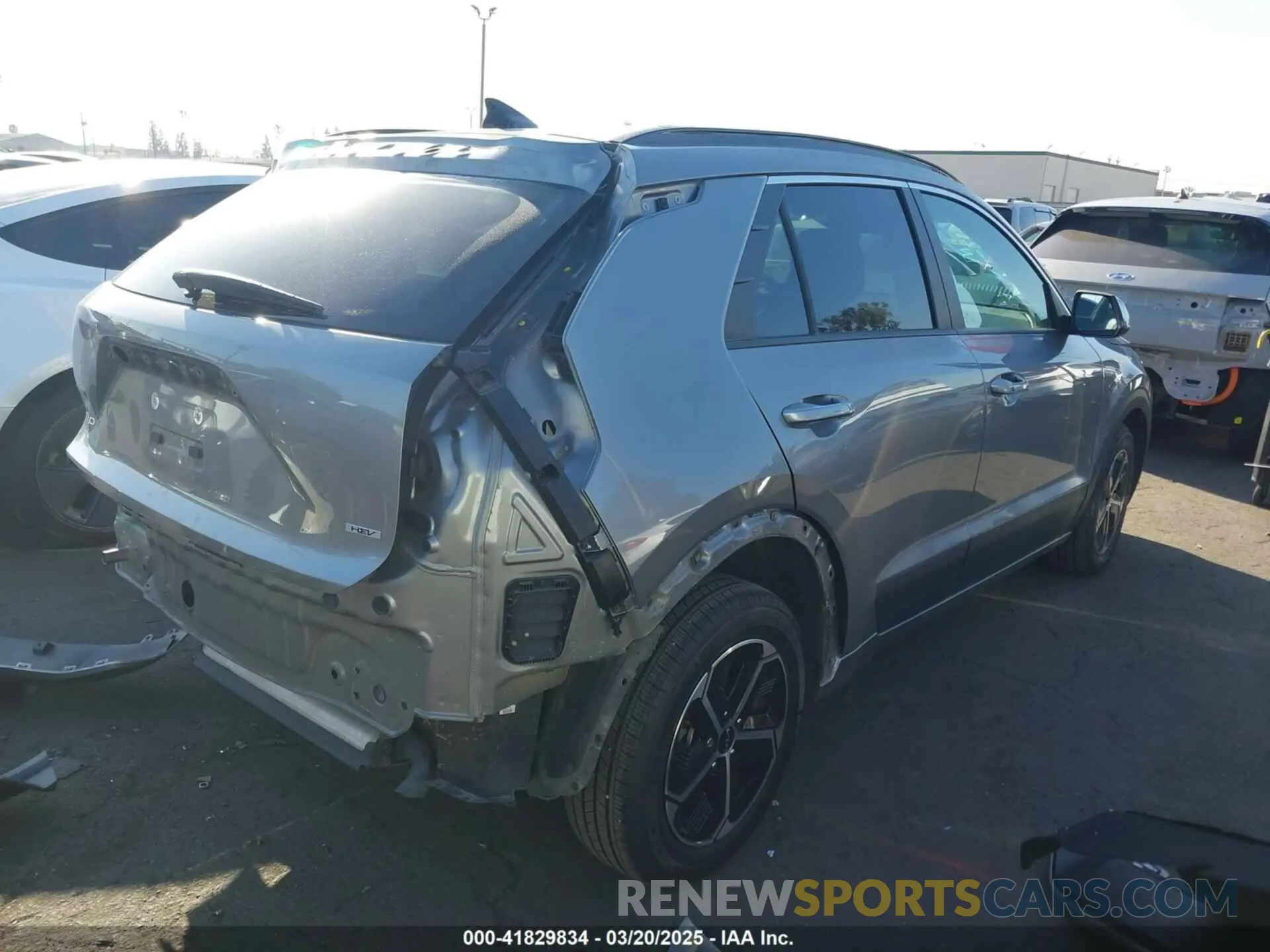 4 Photograph of a damaged car KNDCR3LE6P5051446 KIA NIRO 2023