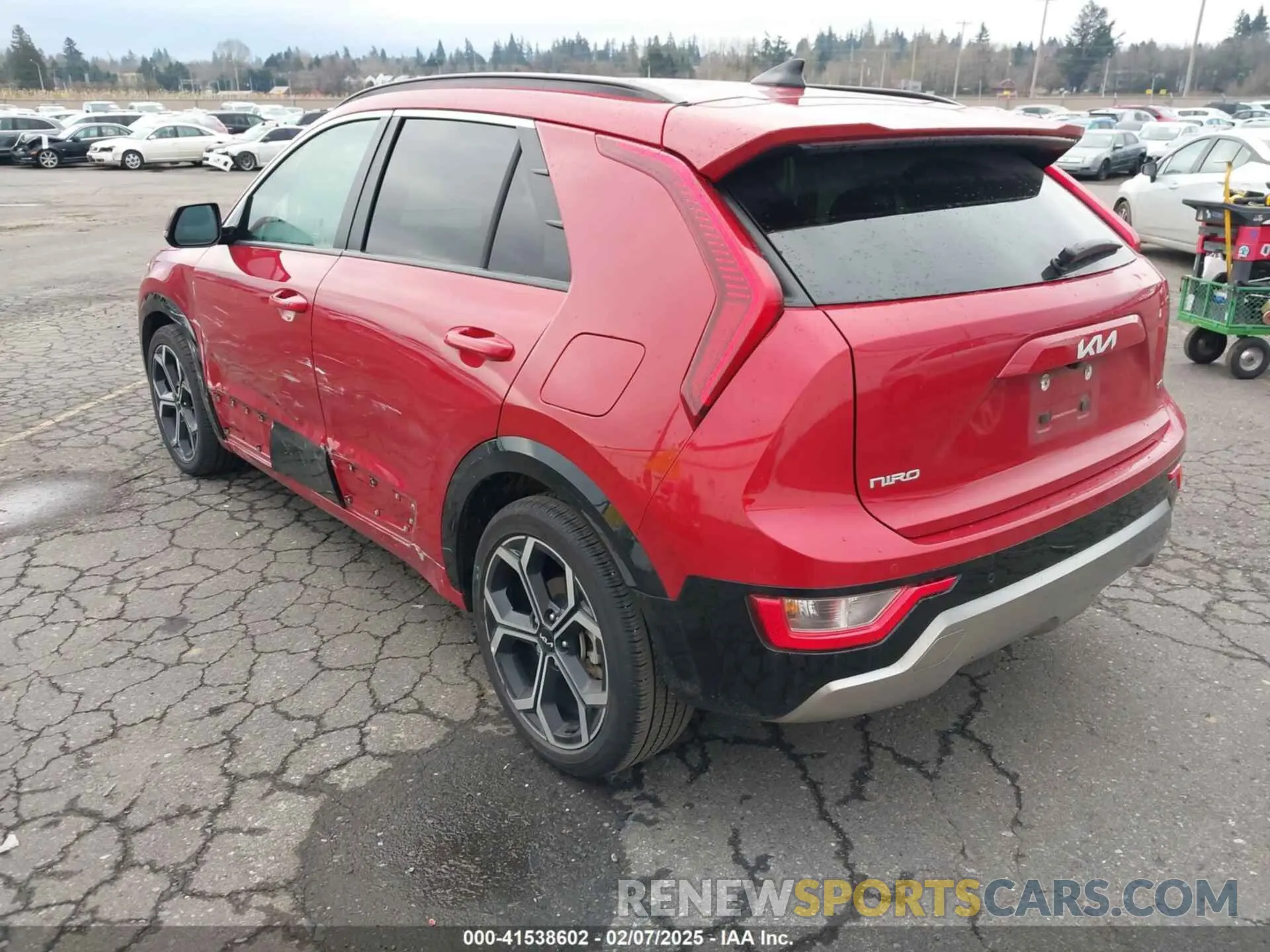 3 Photograph of a damaged car KNDCR3LE8P5040383 KIA NIRO 2023