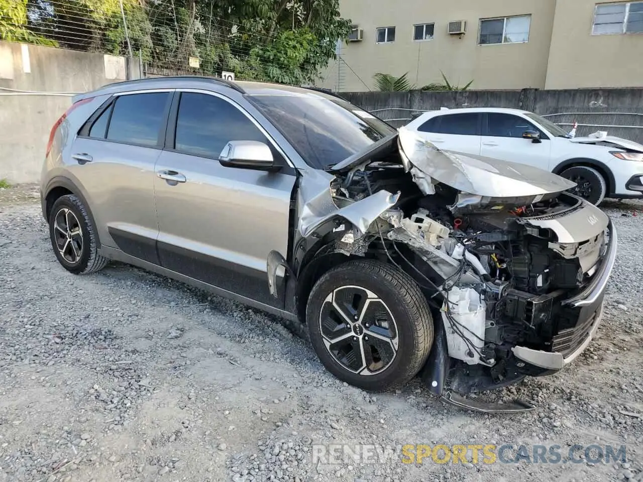 4 Photograph of a damaged car KNDCR3LE8P5106446 KIA NIRO 2023
