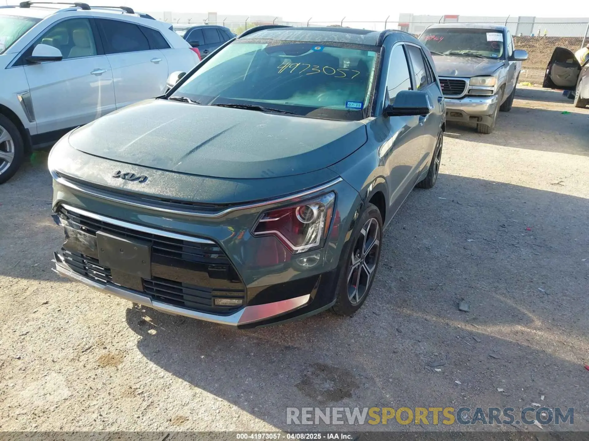 2 Photograph of a damaged car KNDCR3LE9P5037508 KIA NIRO 2023