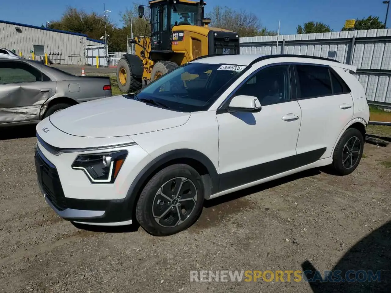 1 Photograph of a damaged car KNDCR3LE9P5048167 KIA NIRO 2023
