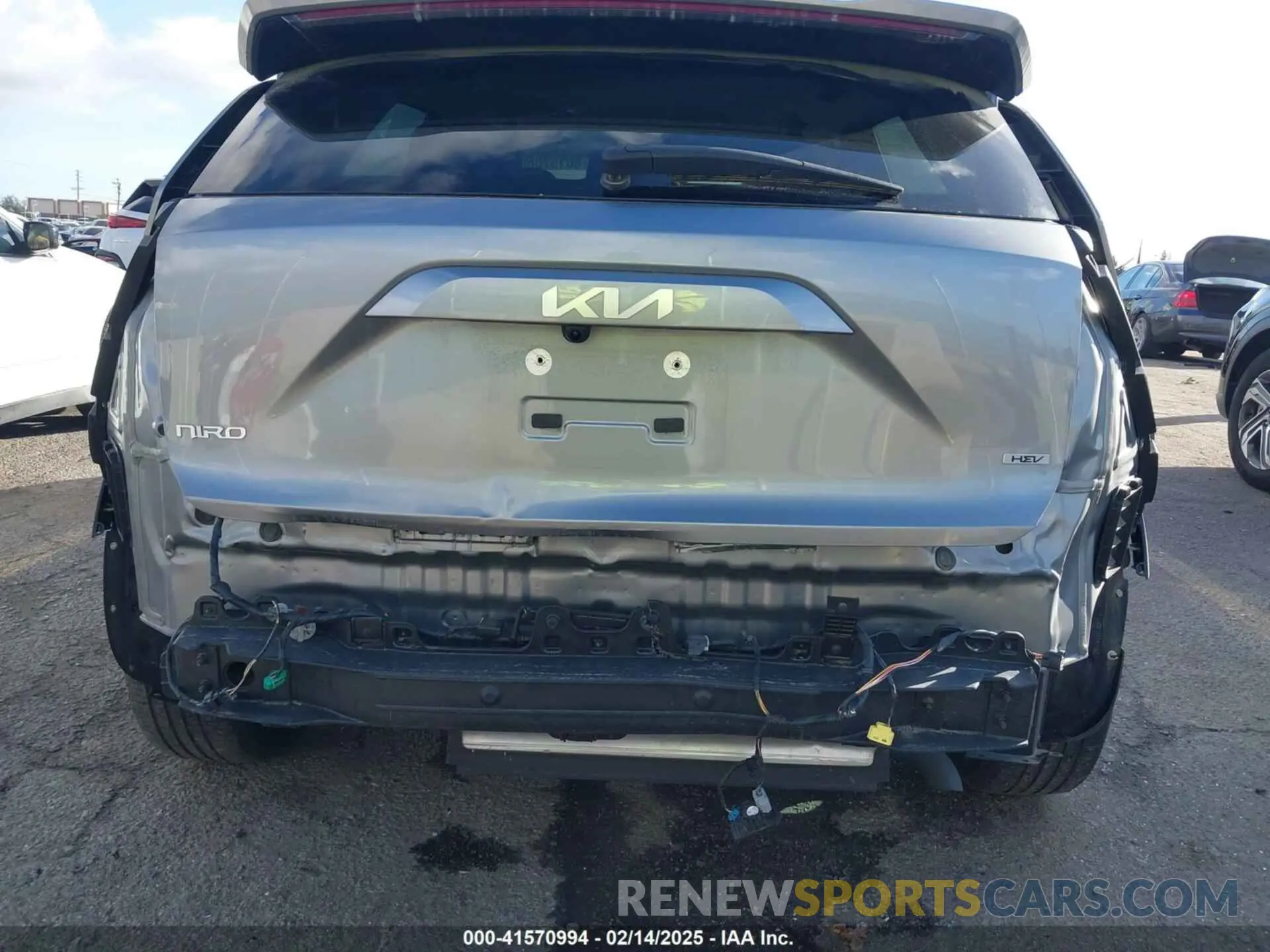 6 Photograph of a damaged car KNDCR3LE9P5097384 KIA NIRO 2023