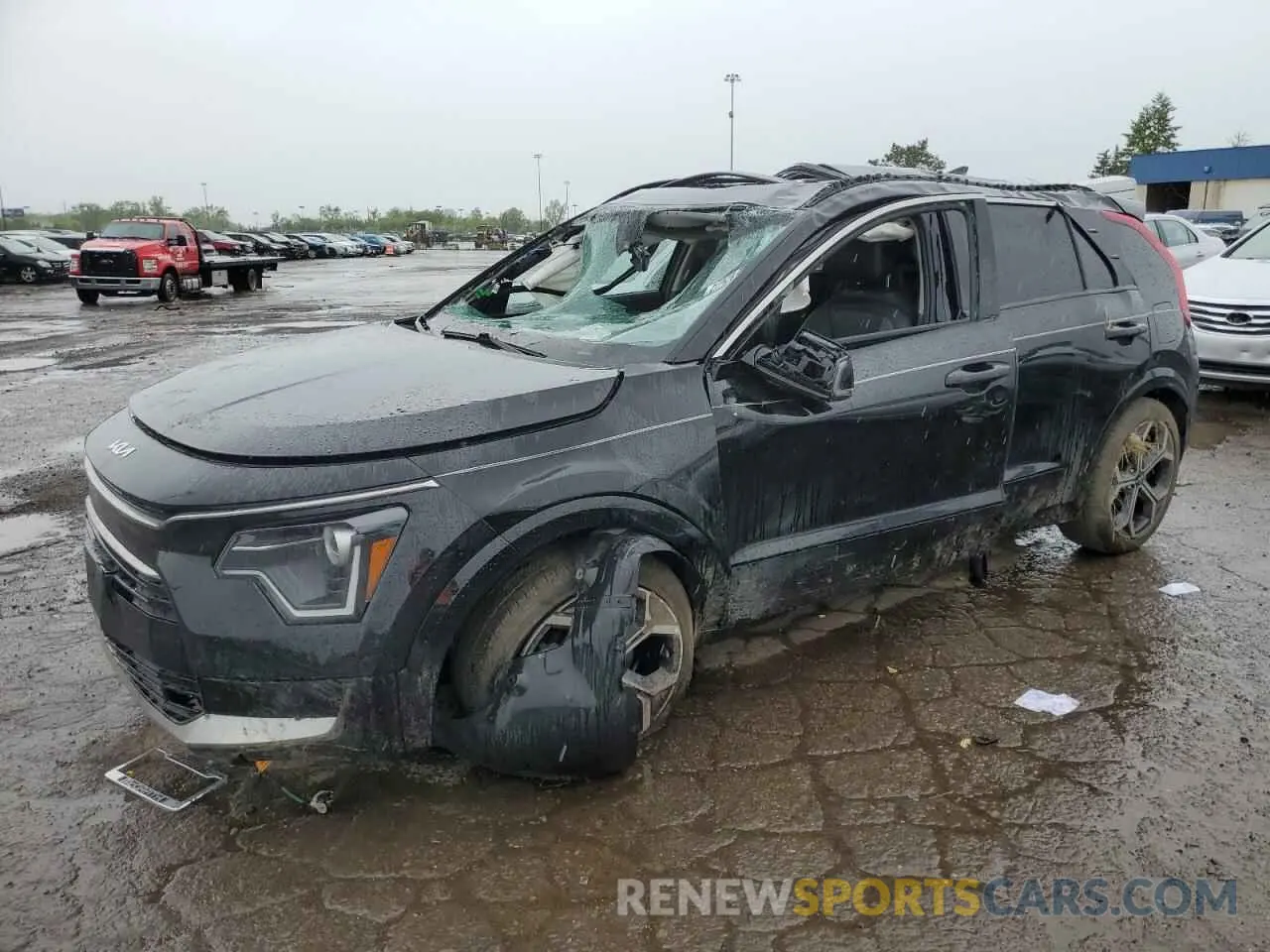 1 Photograph of a damaged car KNDCR3LEXP5039932 KIA NIRO 2023