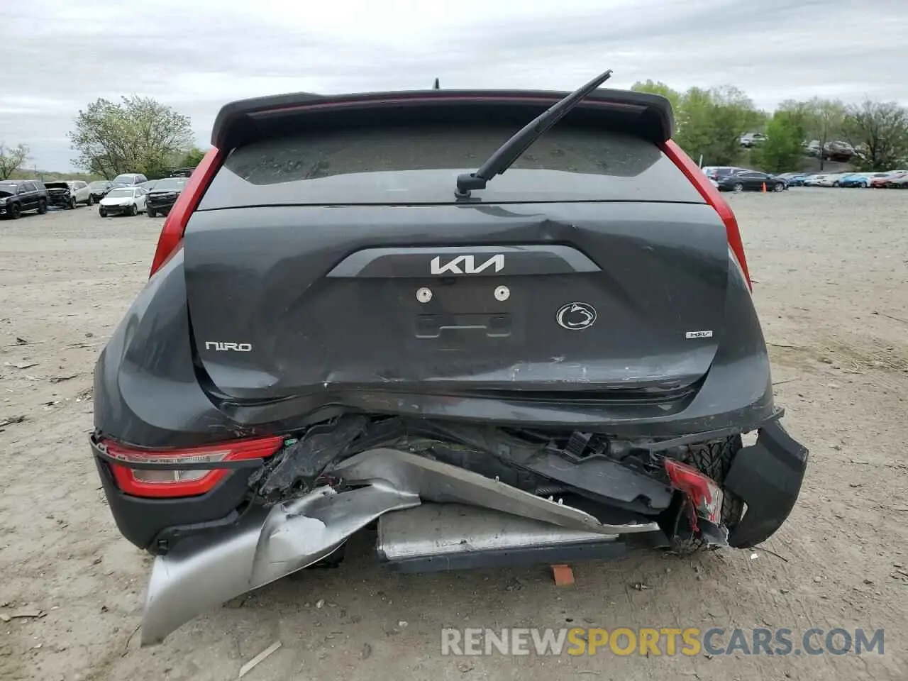 6 Photograph of a damaged car KNDCR3LEXP5052972 KIA NIRO 2023