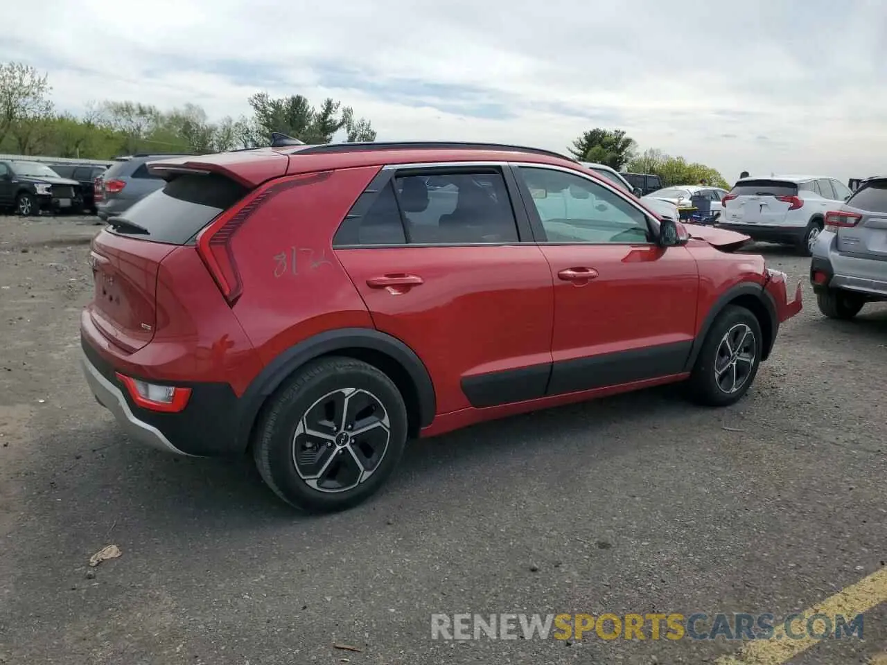 3 Photograph of a damaged car KNDCR3LEXP5080545 KIA NIRO 2023