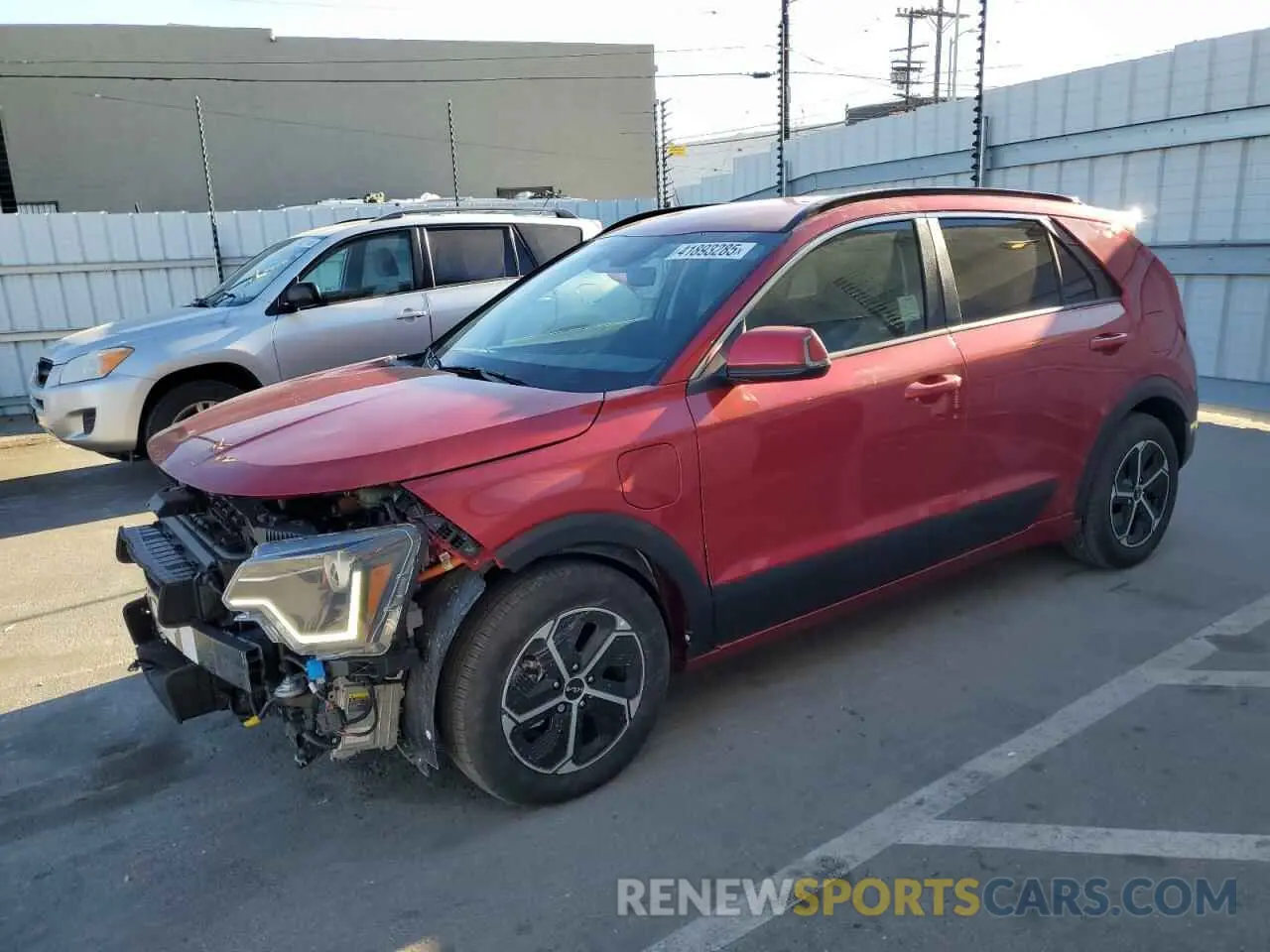 1 Photograph of a damaged car KNDCS3LF7P5076224 KIA NIRO 2023