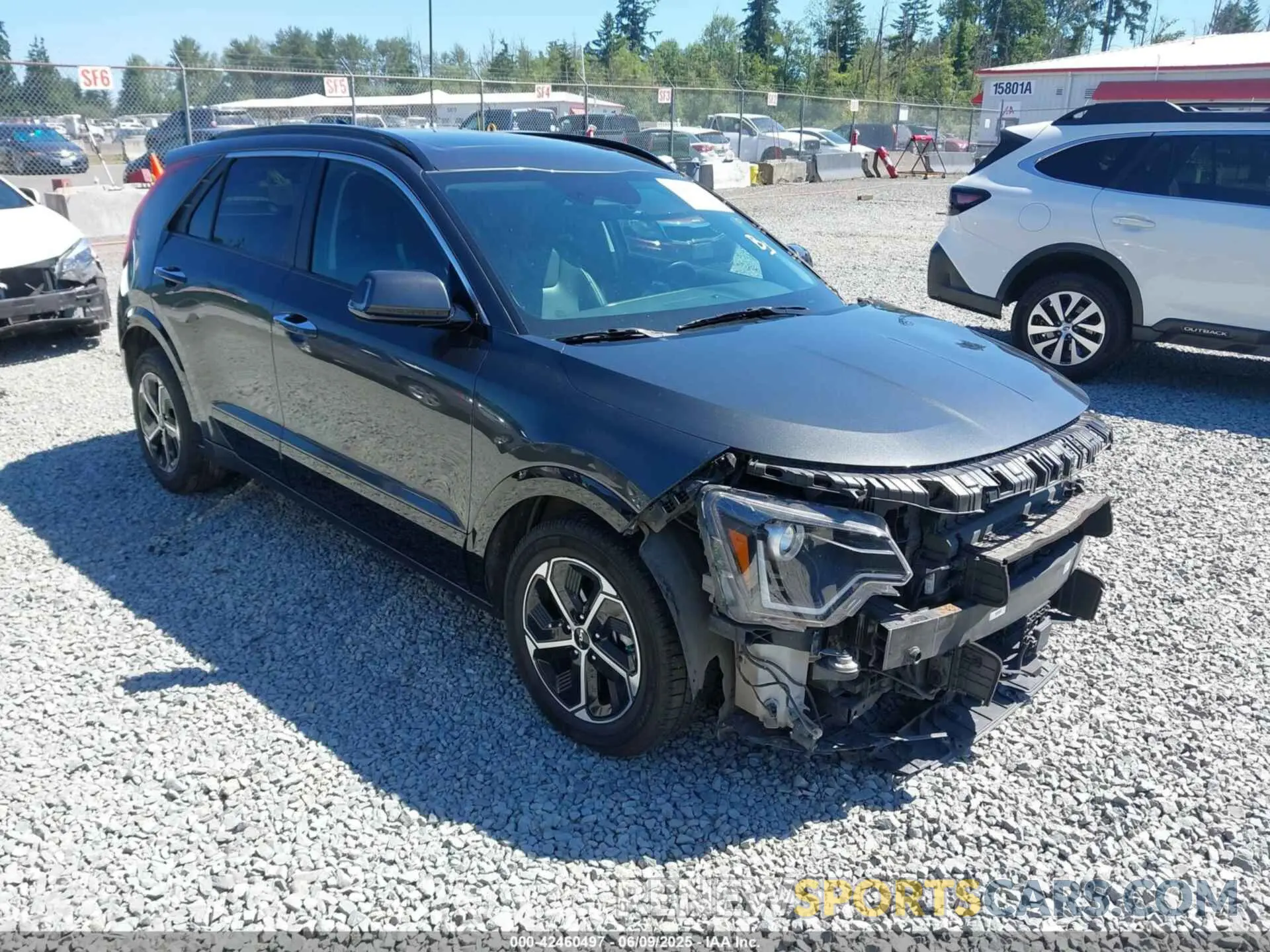 1 Photograph of a damaged car KNDCT3LEXP5084872 KIA NIRO 2023