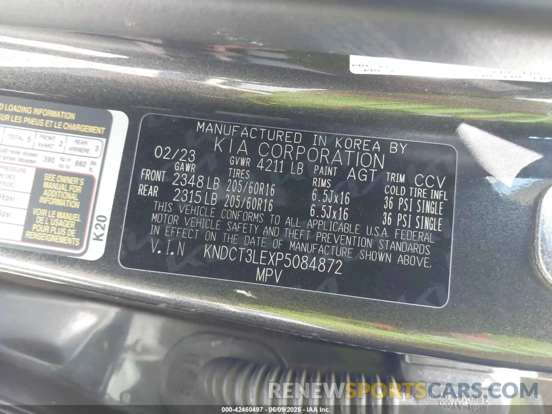 9 Photograph of a damaged car KNDCT3LEXP5084872 KIA NIRO 2023