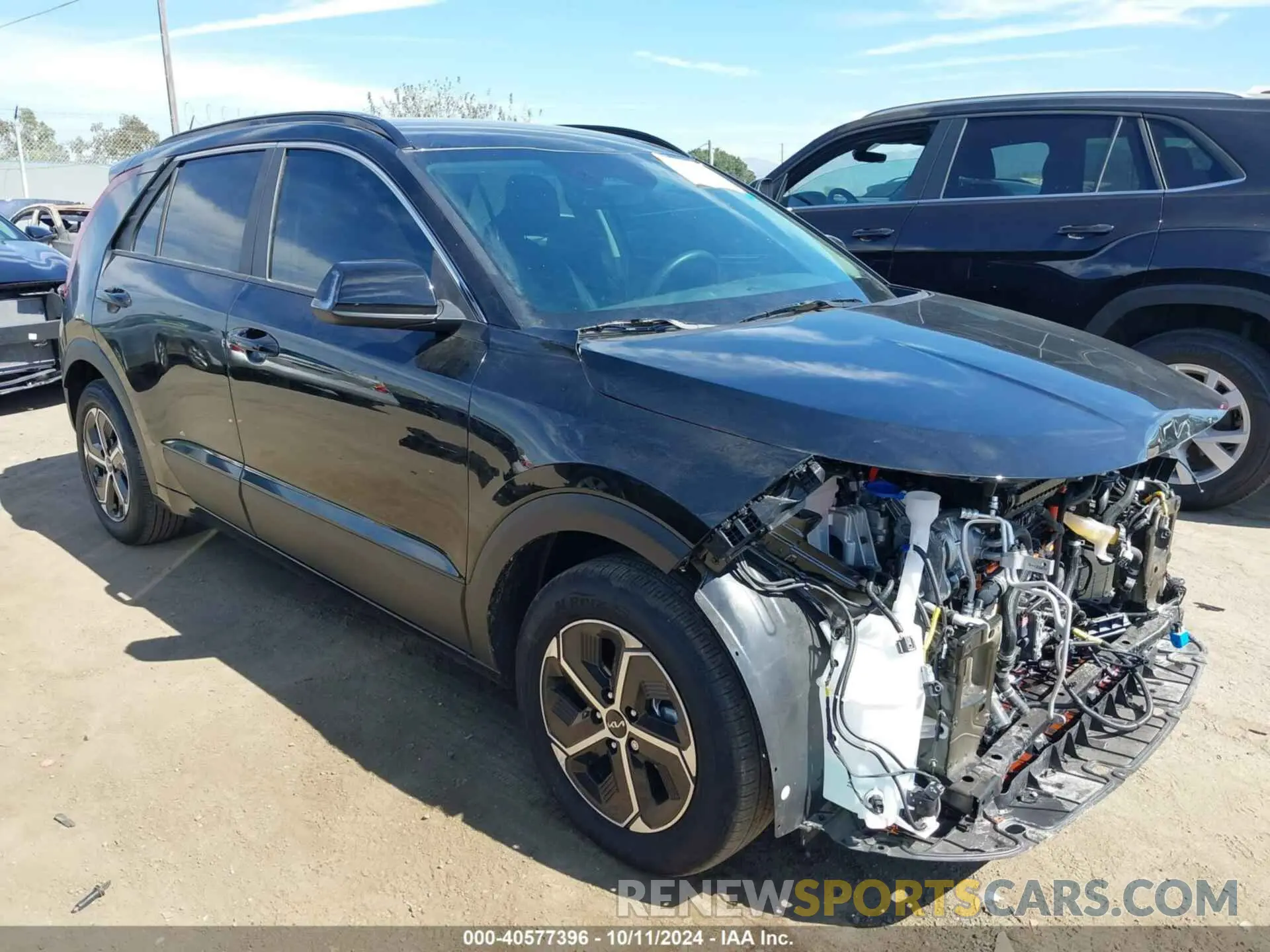 1 Photograph of a damaged car KNDCR3LE1R5166538 KIA NIRO 2024