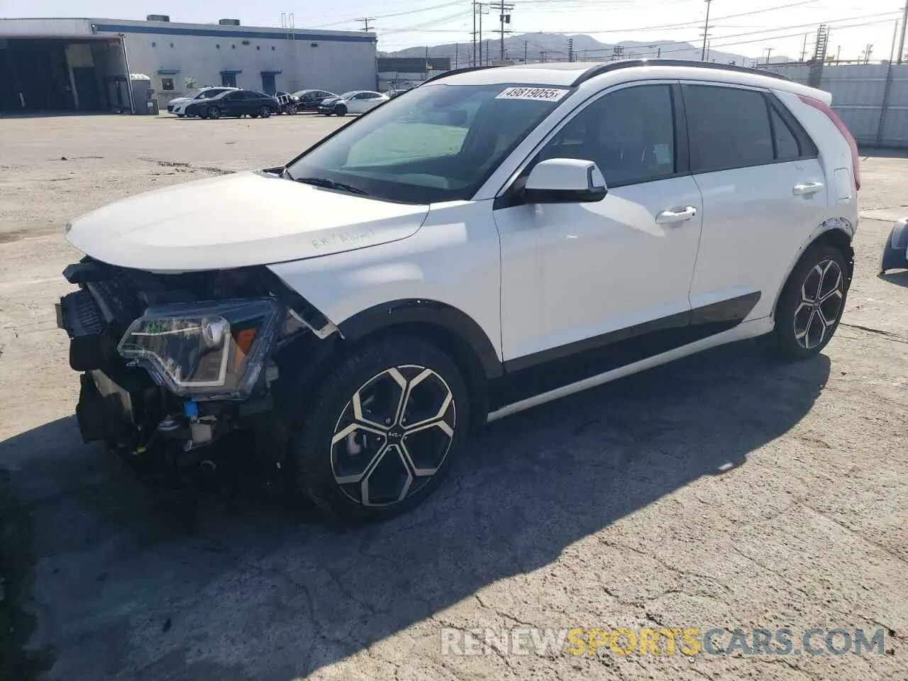 1 Photograph of a damaged car KNDCR3LE2R5138683 KIA NIRO 2024