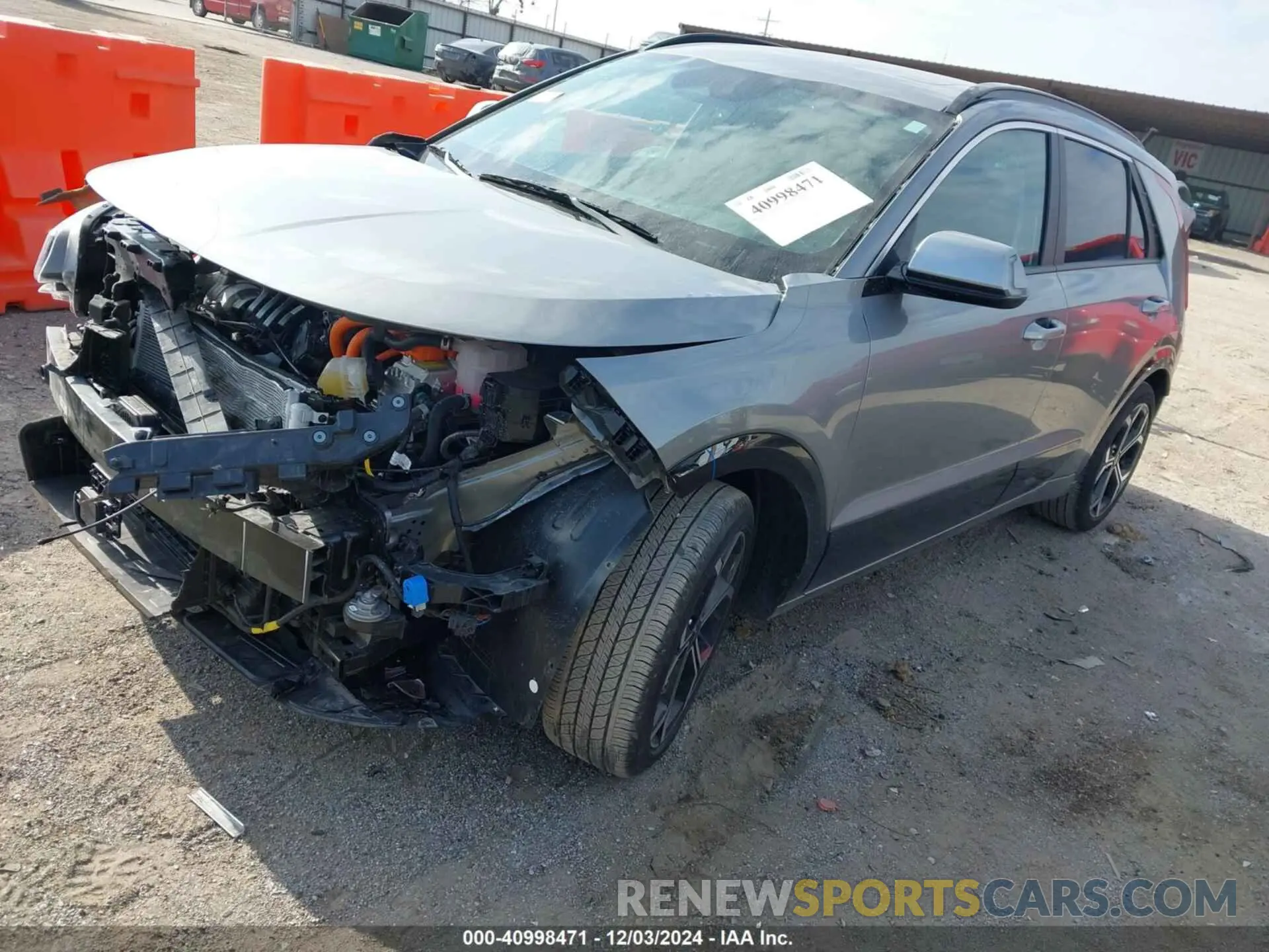 2 Photograph of a damaged car KNDCR3LE2R5173868 KIA NIRO 2024