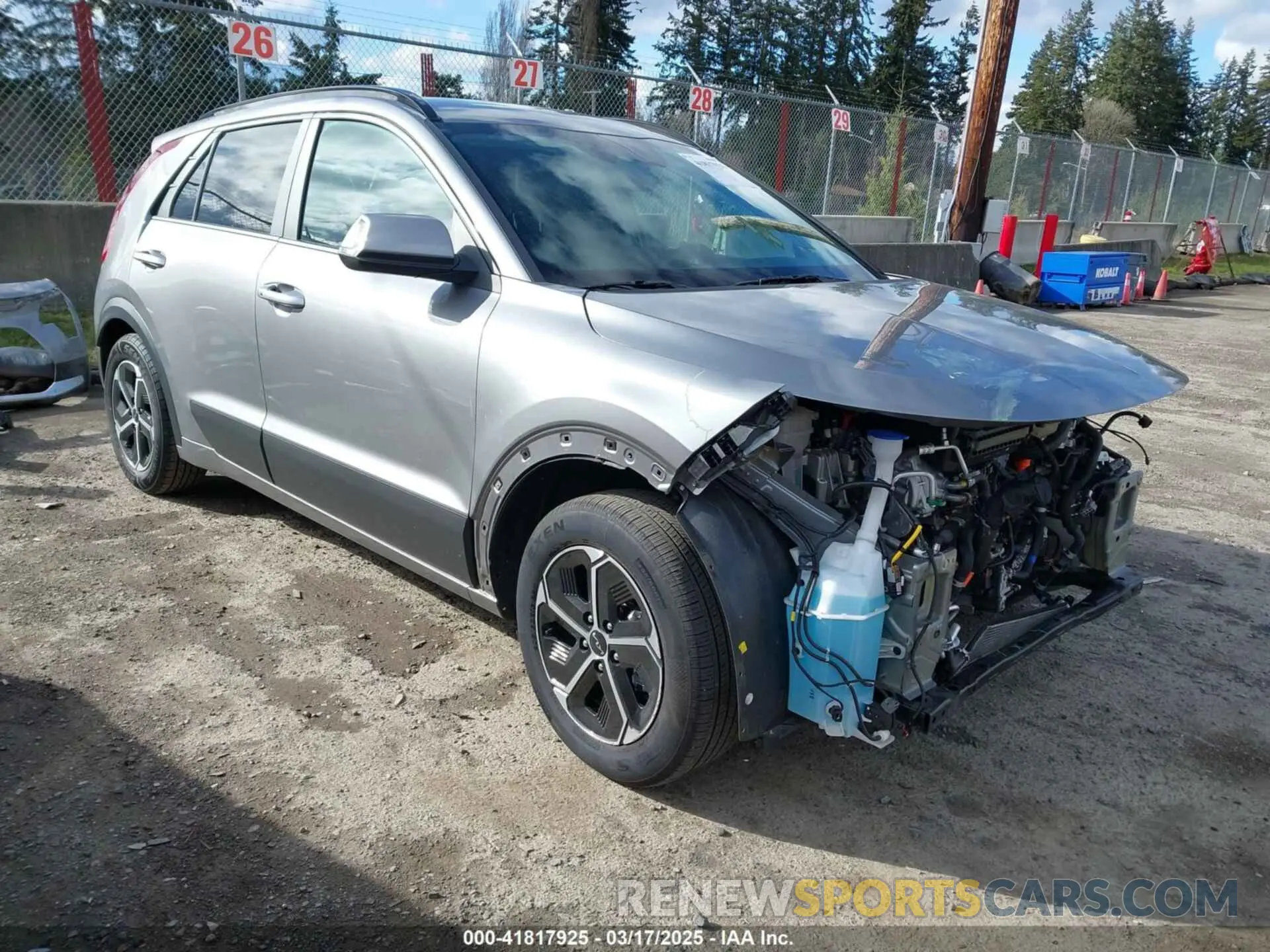 1 Photograph of a damaged car KNDCR3LE4R5148891 KIA NIRO 2024