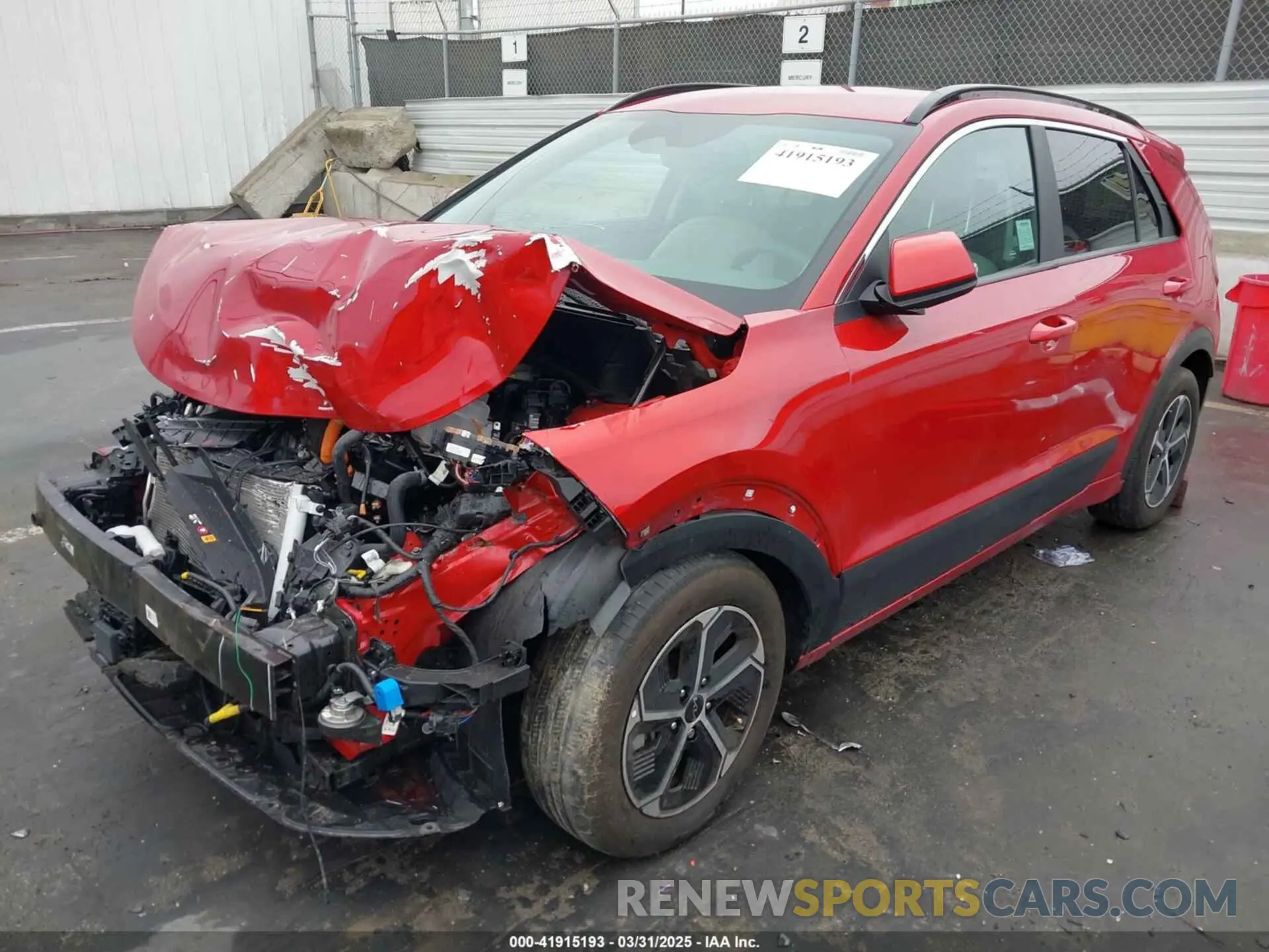 2 Photograph of a damaged car KNDCR3LE8R5146531 KIA NIRO 2024