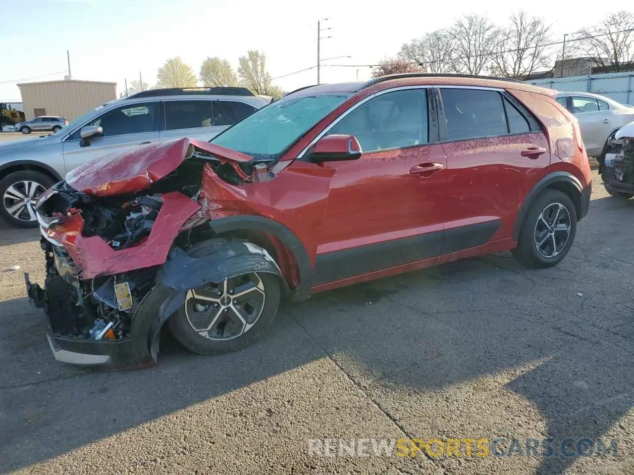 1 Photograph of a damaged car KNDCR3LE9R5136929 KIA NIRO 2024