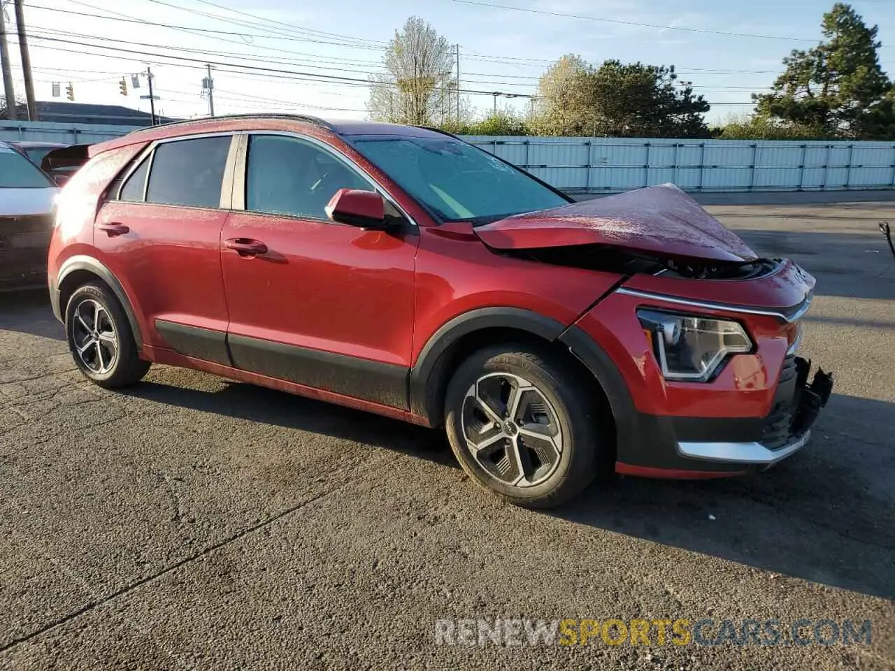 4 Photograph of a damaged car KNDCR3LE9R5136929 KIA NIRO 2024