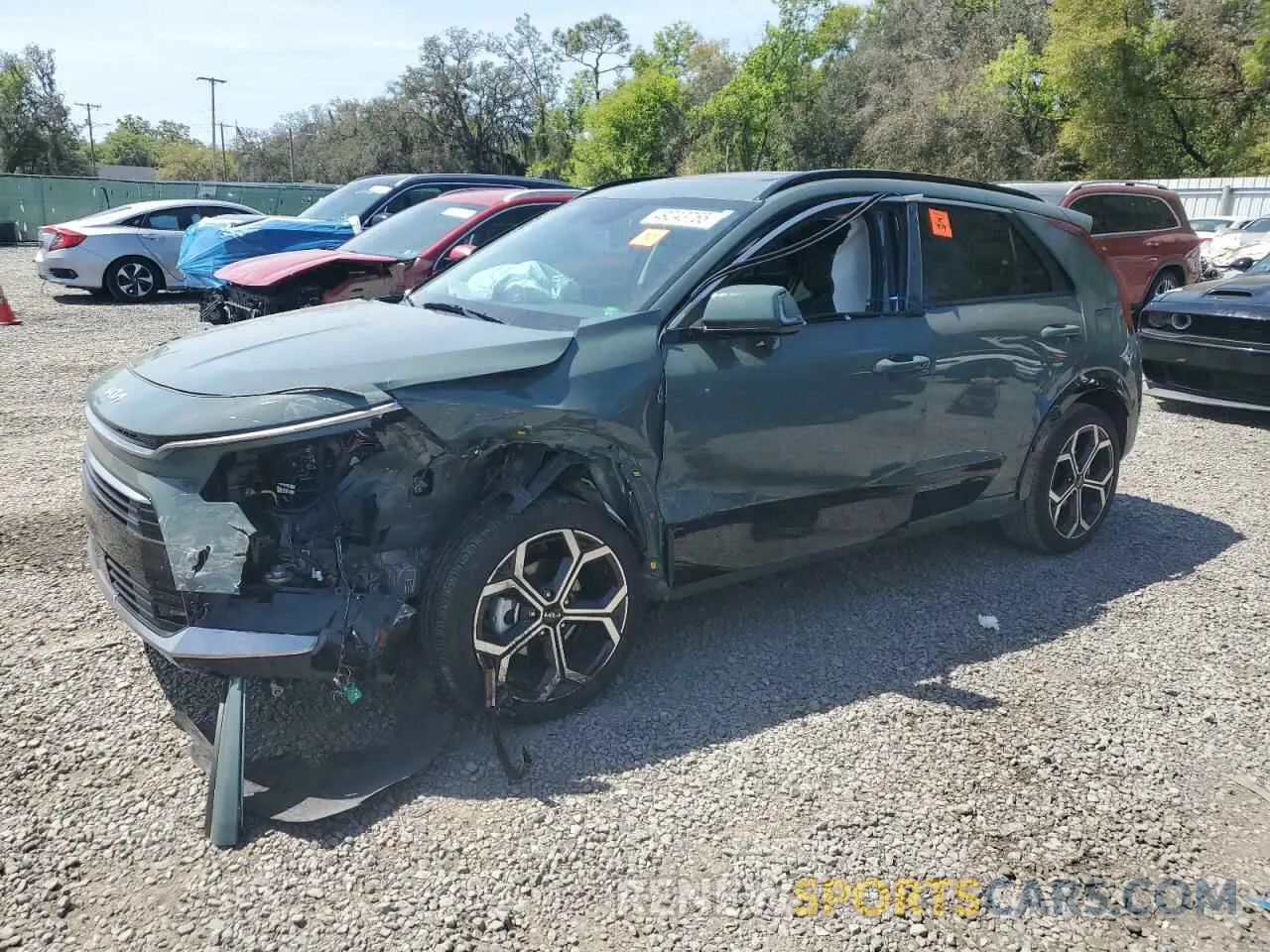 1 Photograph of a damaged car KNDCR3LE9R5188111 KIA NIRO 2024
