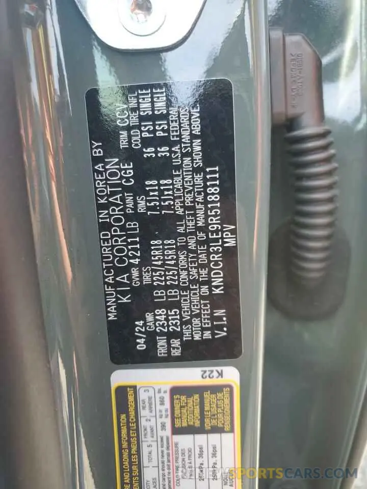 14 Photograph of a damaged car KNDCR3LE9R5188111 KIA NIRO 2024