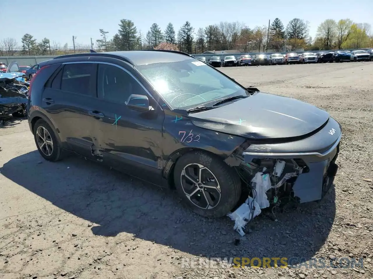 4 Photograph of a damaged car KNDCS3LF8R5138345 KIA NIRO 2024