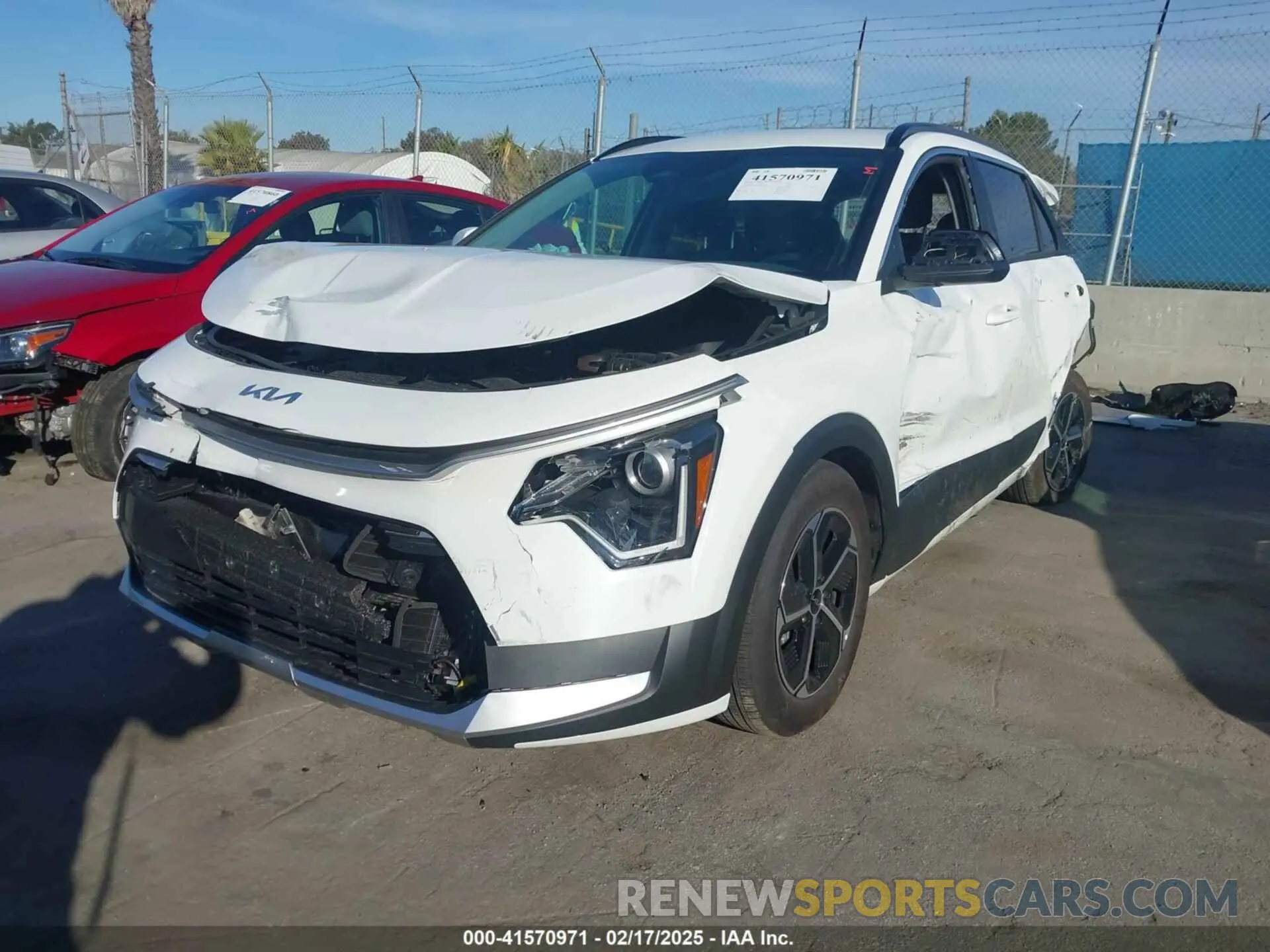 2 Photograph of a damaged car KNDCP3LE6S5218628 KIA NIRO 2025