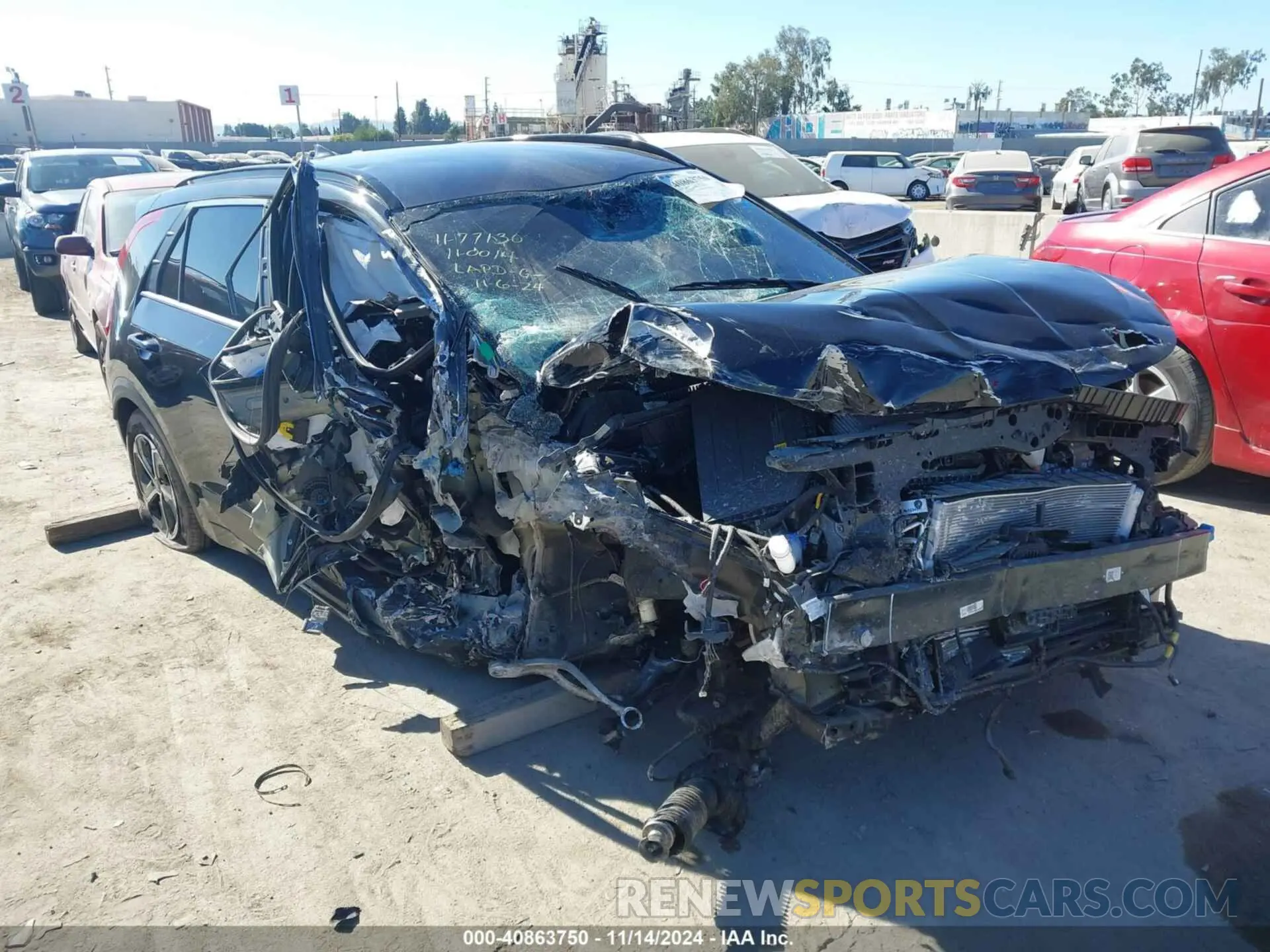 1 Photograph of a damaged car KNDCR3LE4S5217388 KIA NIRO 2025