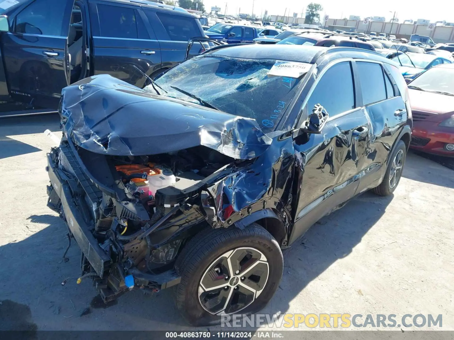 2 Photograph of a damaged car KNDCR3LE4S5217388 KIA NIRO 2025