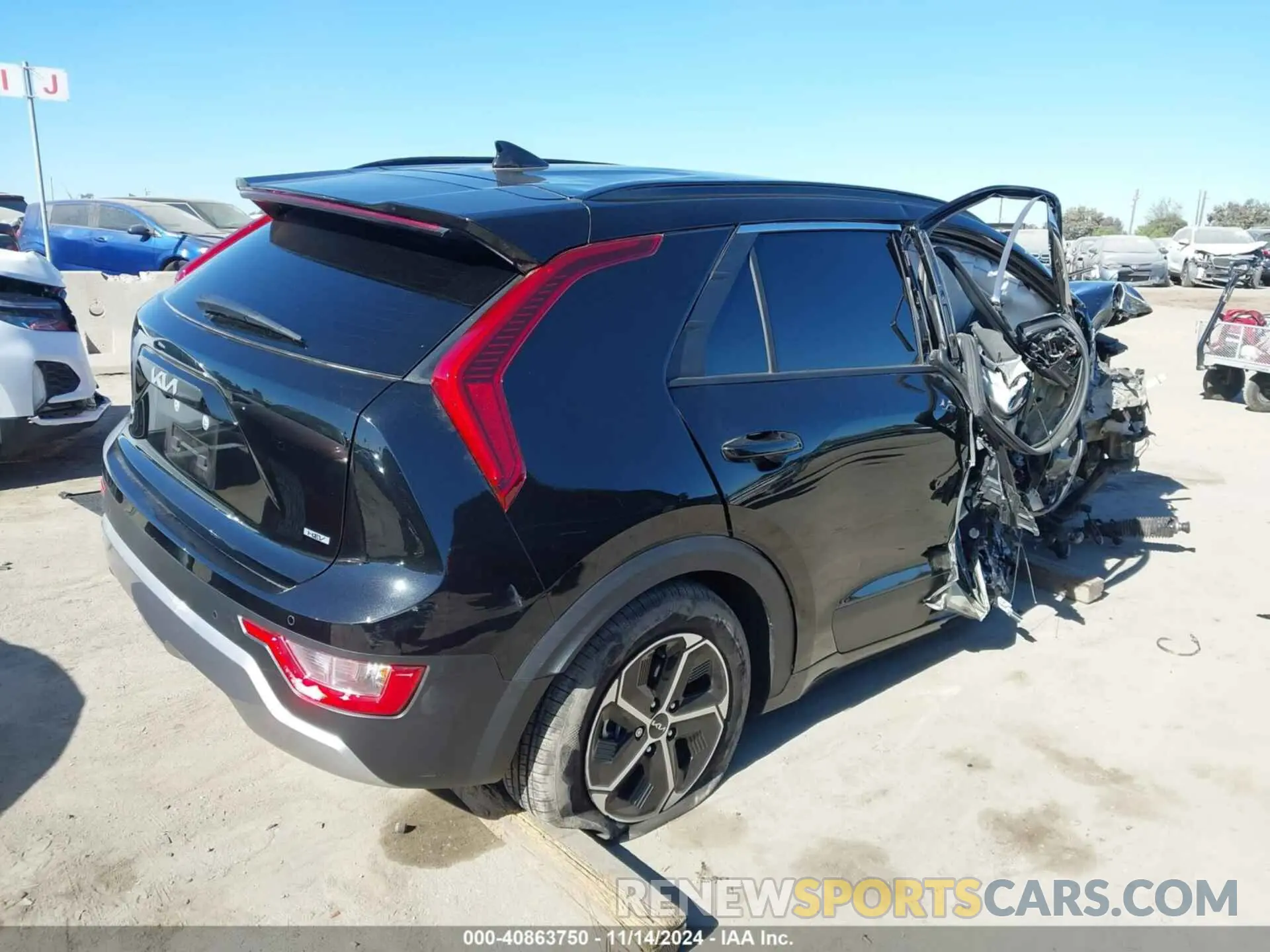 4 Photograph of a damaged car KNDCR3LE4S5217388 KIA NIRO 2025