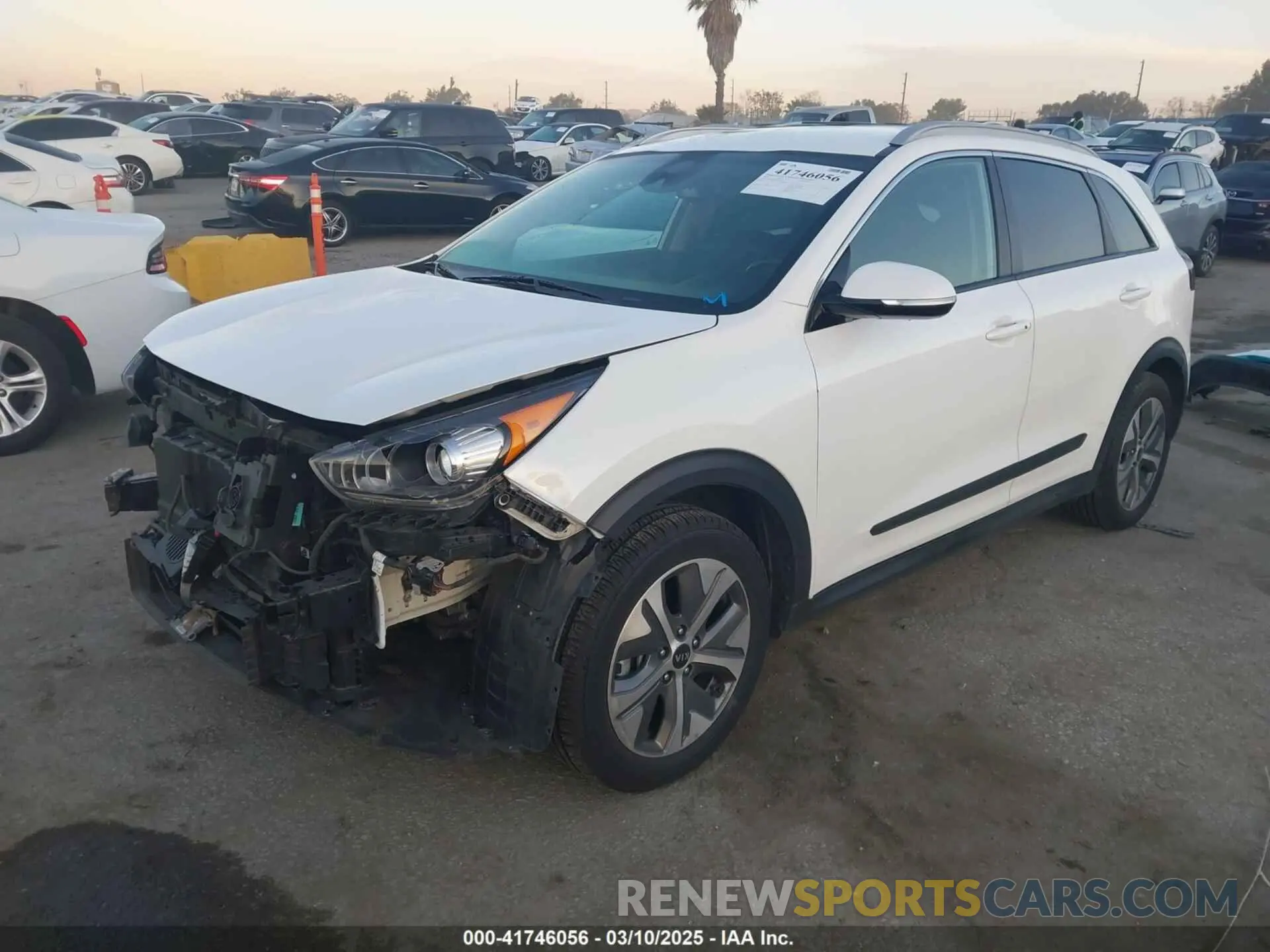 2 Photograph of a damaged car KNDCC3LG0K5014985 KIA NIRO EV 2019