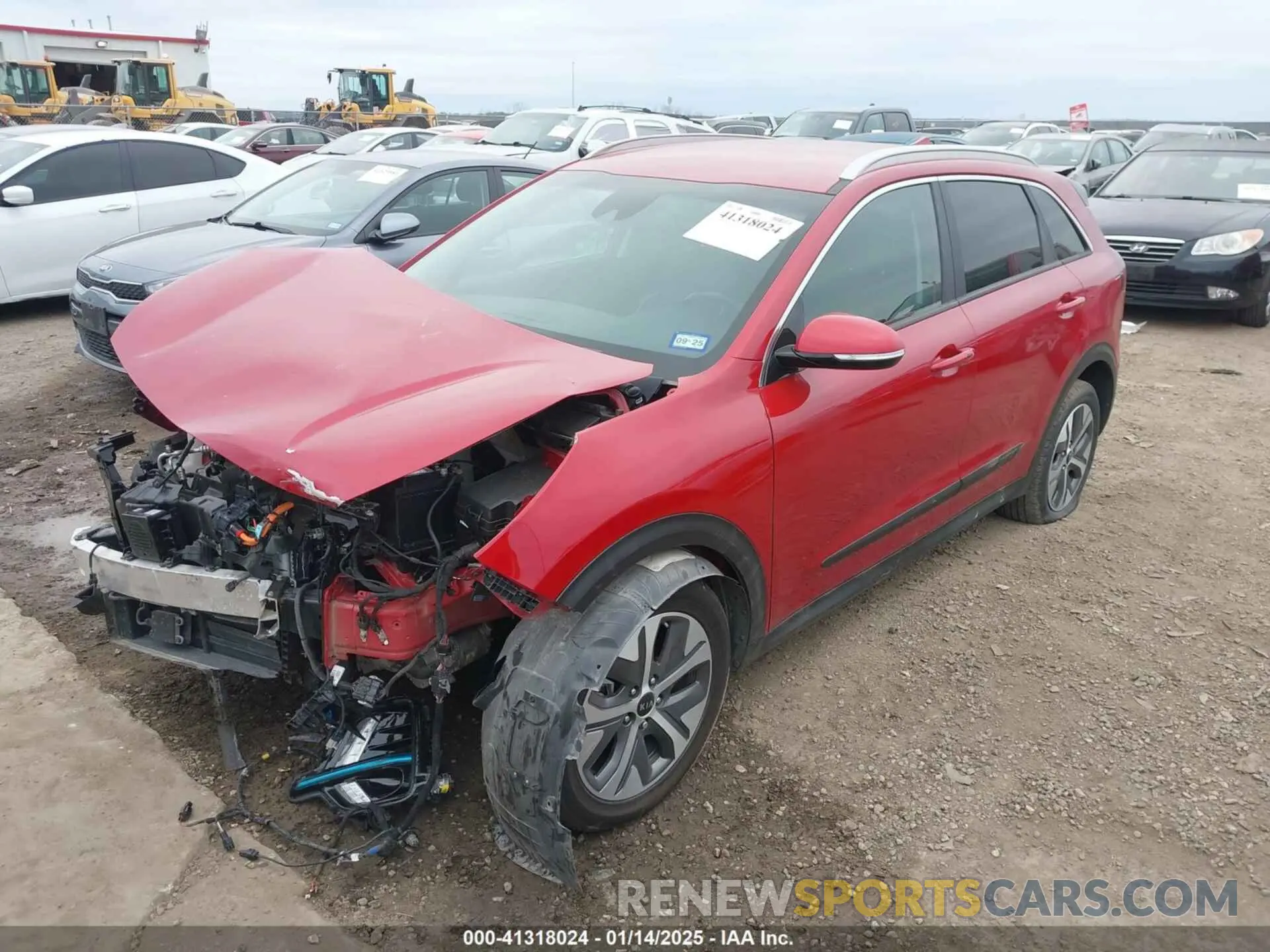 2 Photograph of a damaged car KNDCC3LG4M5088090 KIA NIRO EV 2021