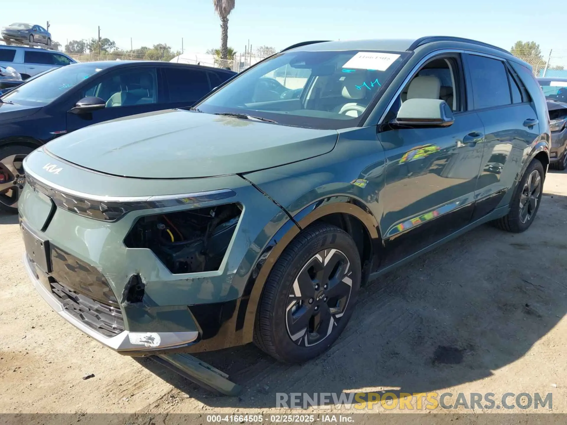 2 Photograph of a damaged car KNDCR3L14P5017664 KIA NIRO EV 2023