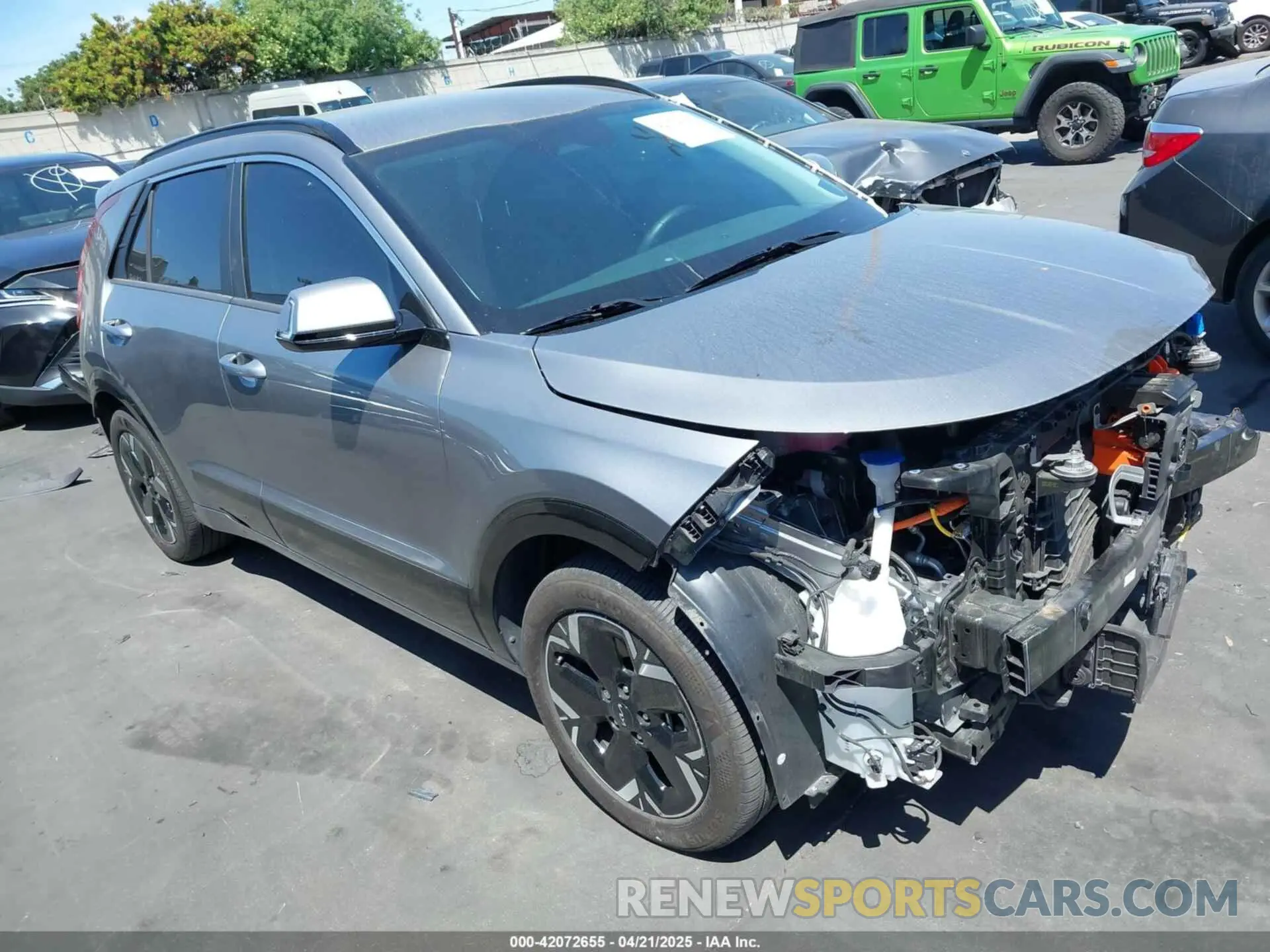 1 Photograph of a damaged car KNDCR3L10R5091750 KIA NIRO EV 2024