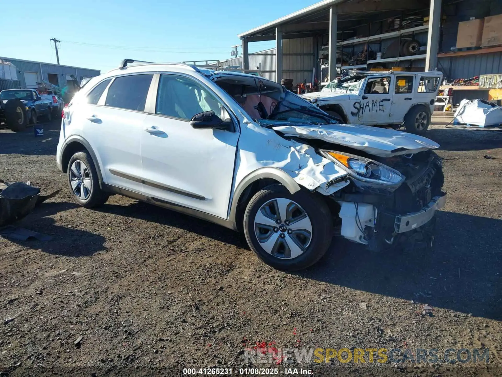 1 Photograph of a damaged car KNDCM3LD0K5283166 KIA NIRO PLUG-IN HYBRID 2019
