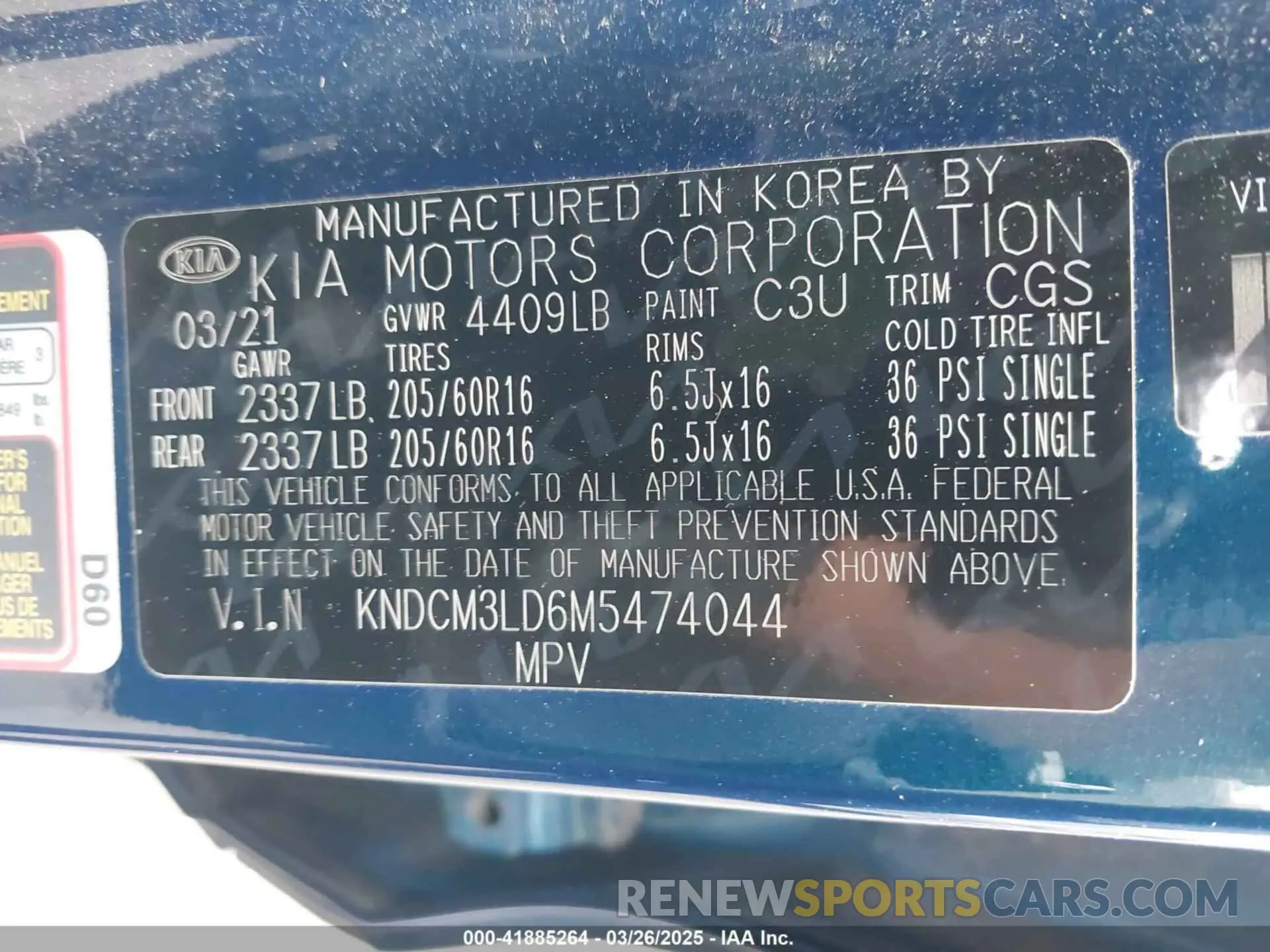 9 Photograph of a damaged car KNDCM3LD6M5474044 KIA NIRO PLUG-IN HYBRID 2021